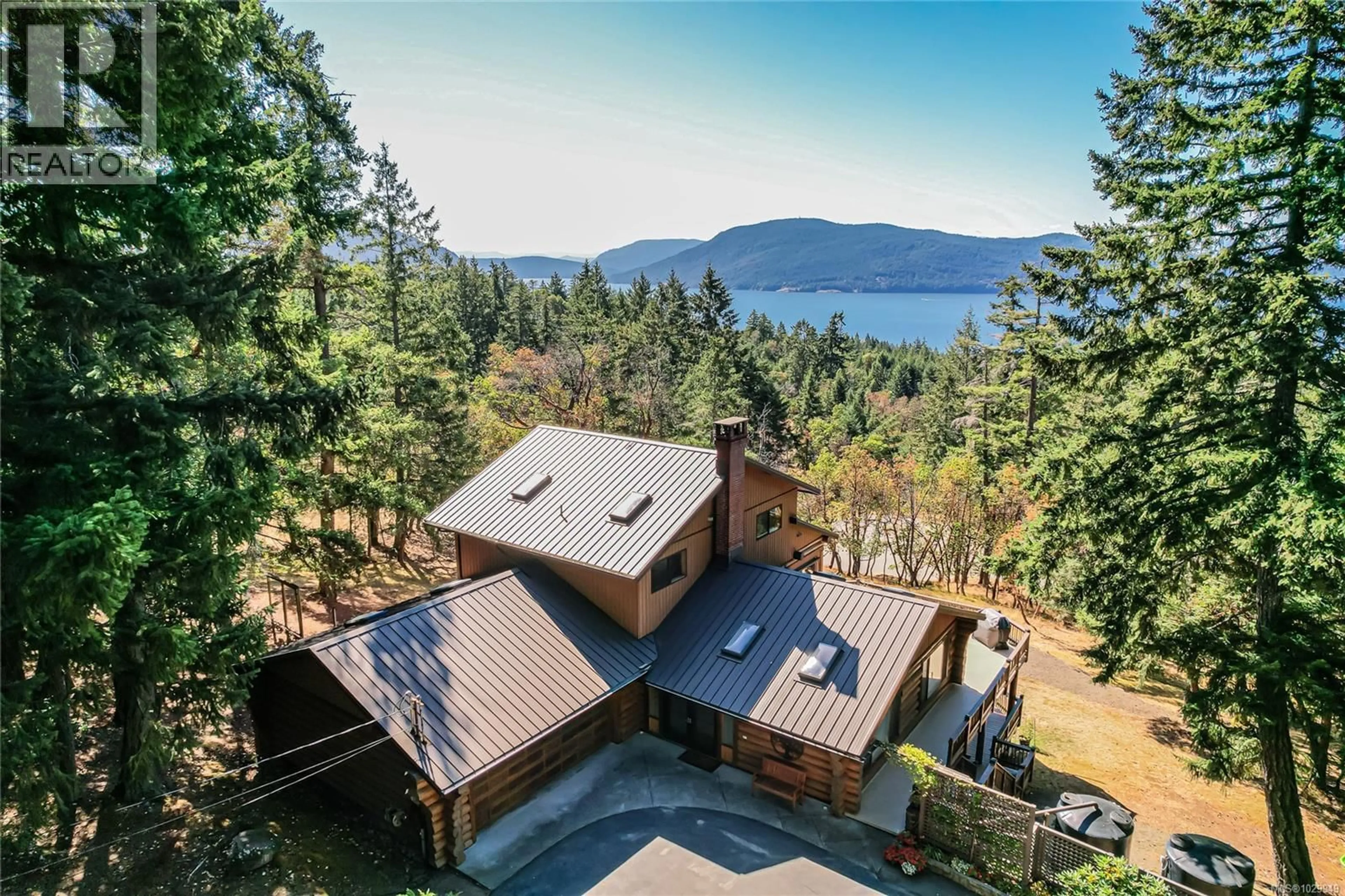A pic from outside/outdoor area/front of a property/back of a property/a pic from drone, water/lake/river/ocean view for 108 TERN ROAD, Salt Spring British Columbia V8K1G9