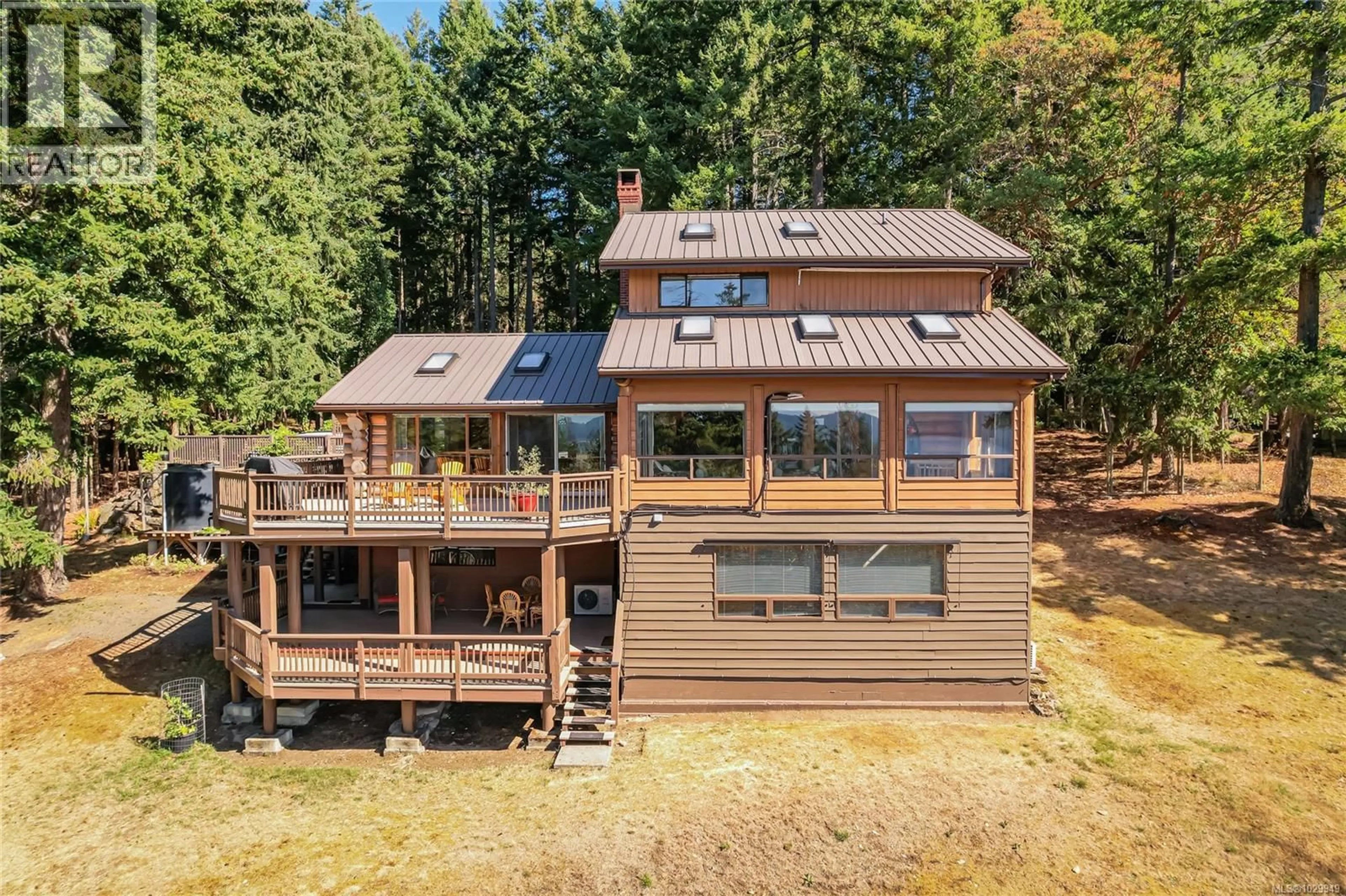 A pic from outside/outdoor area/front of a property/back of a property/a pic from drone, water/lake/river/ocean view for 108 TERN ROAD, Salt Spring British Columbia V8K1G9