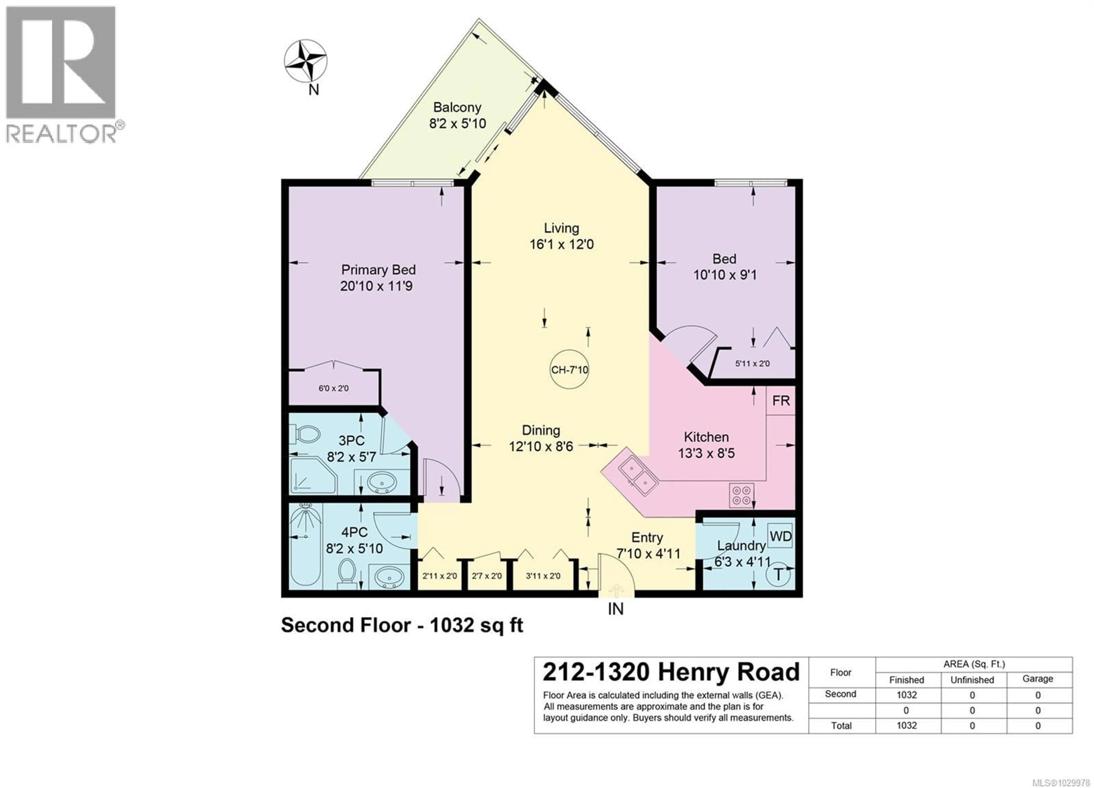 Floor plan for 212 - 1320 HENRY ROAD, Courtenay British Columbia V0P1N0