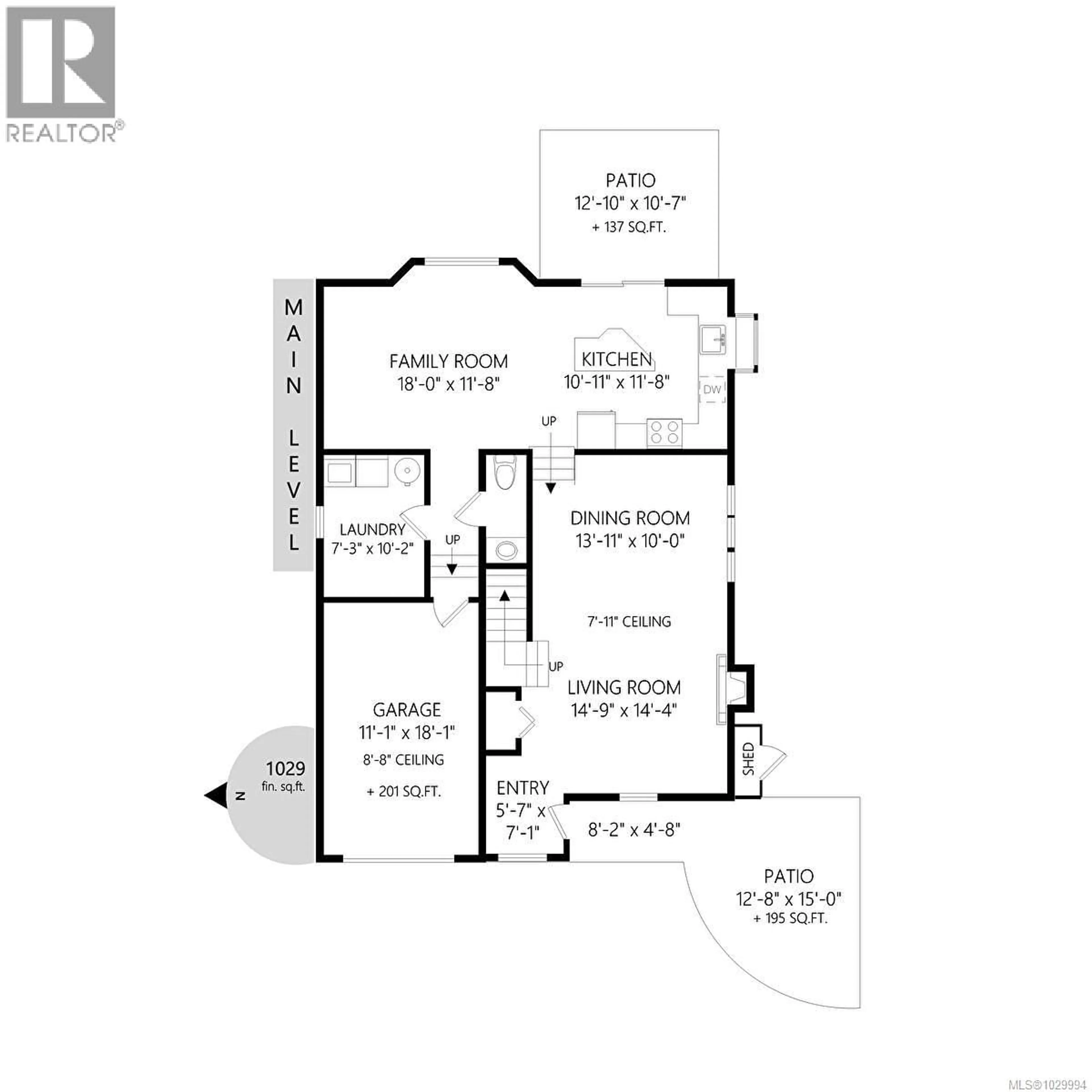 Floor plan for 1041 BELMONT AVENUE, Victoria British Columbia V8S3T4