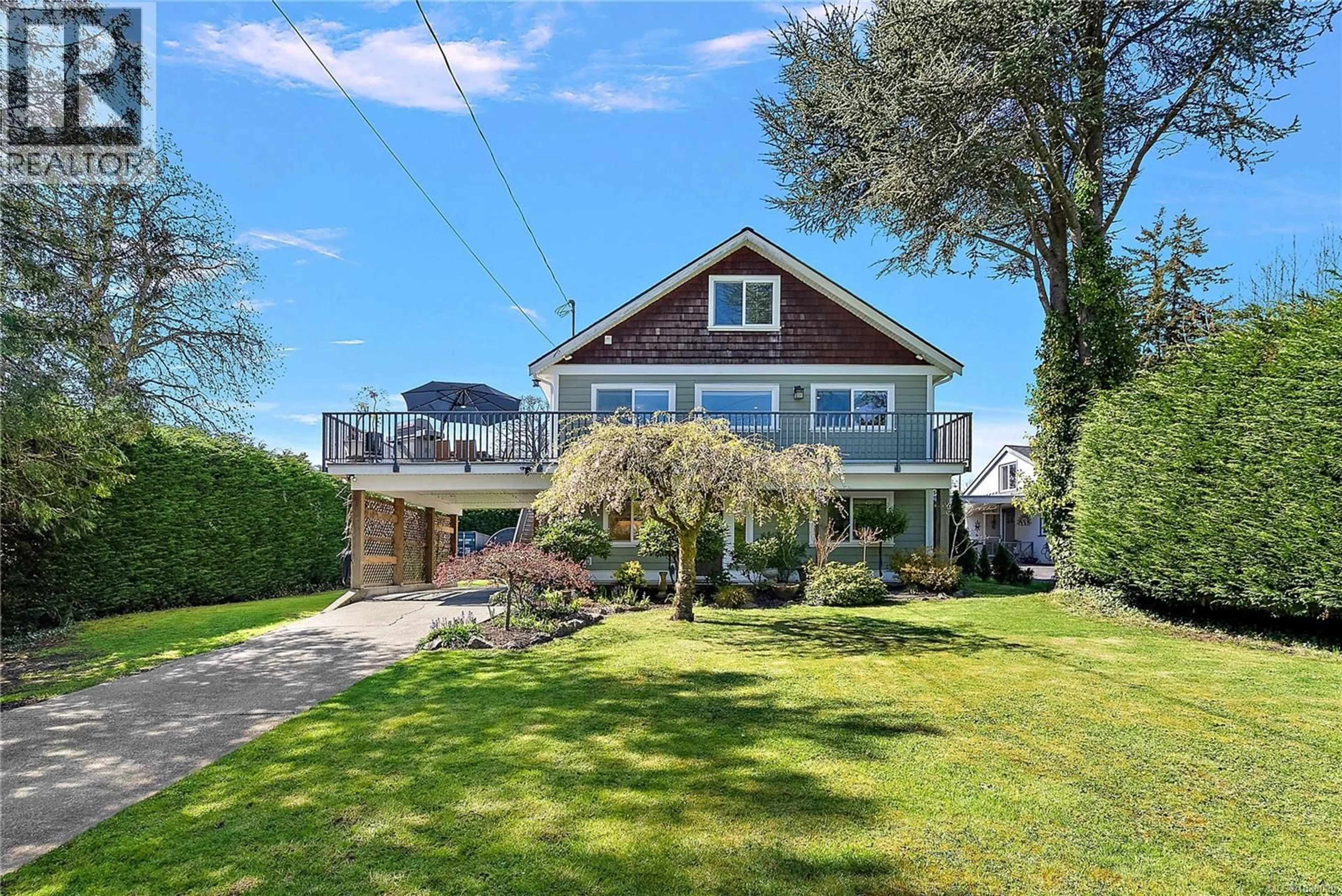 A pic from outside/outdoor area/front of a property/back of a property/a pic from drone, unknown for 4190 INTERURBAN ROAD, Saanich British Columbia V8Z4X1