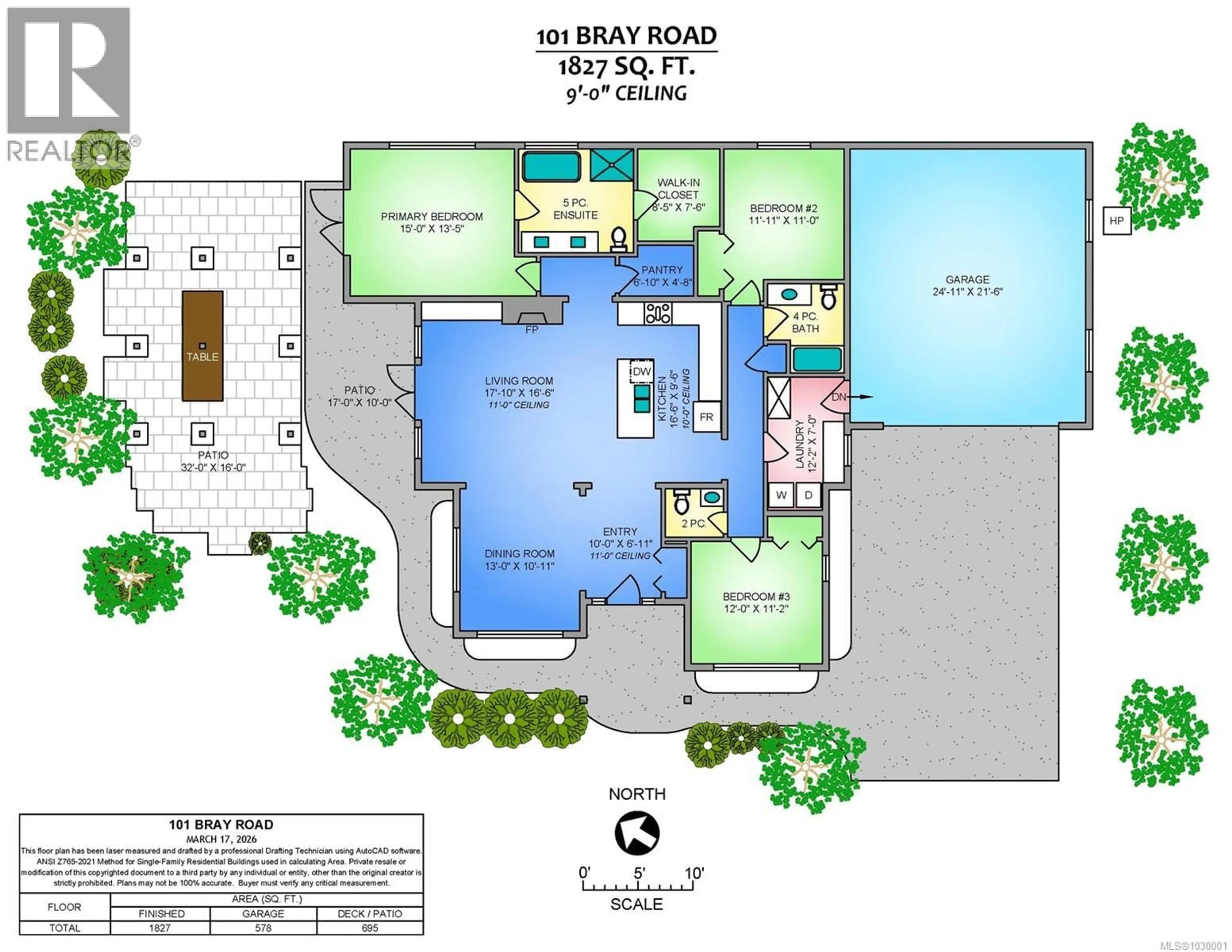 Floor plan for 101 BRAY ROAD, Nanaimo British Columbia V9T0C2