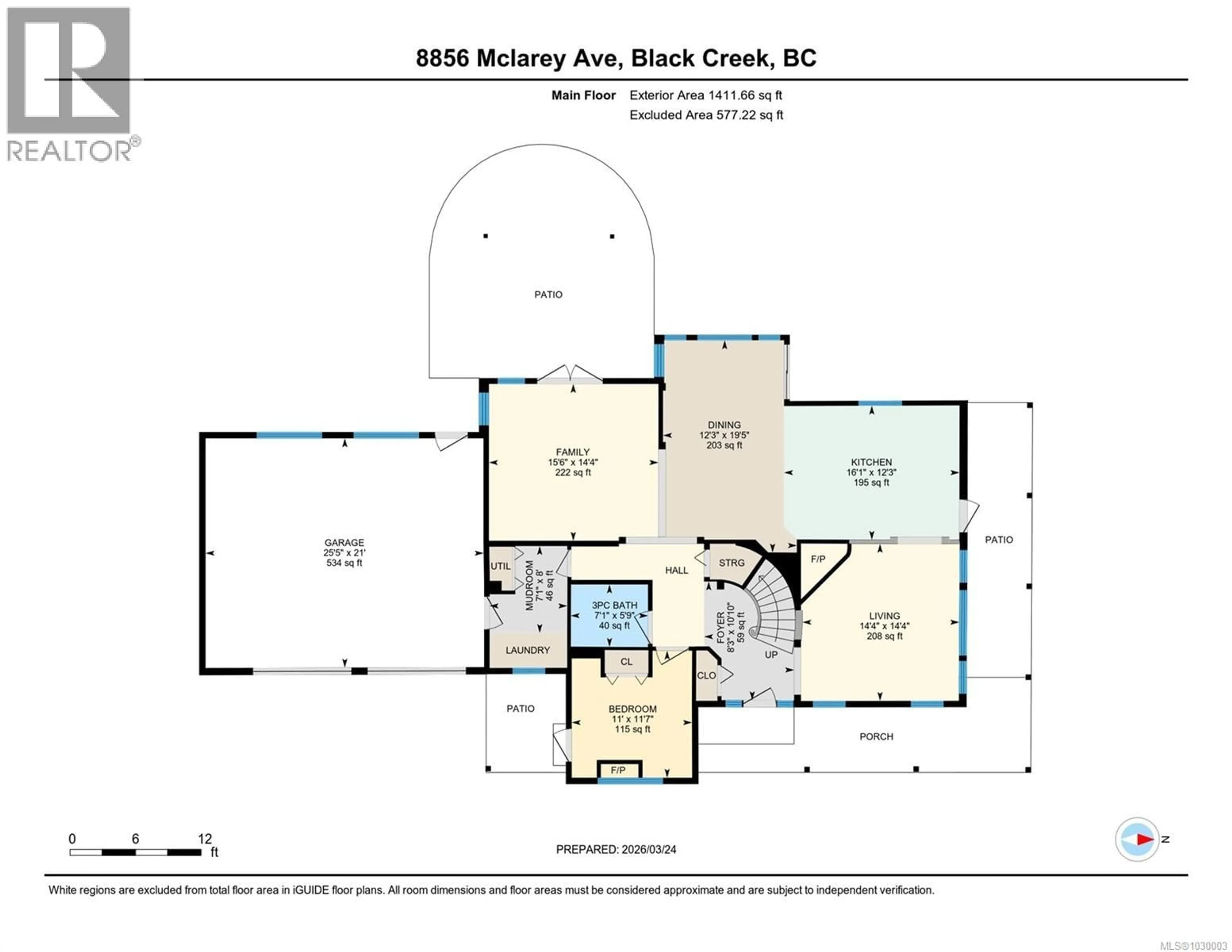 Floor plan for 8856 MCLAREY AVENUE, Black Creek British Columbia V9J1A3