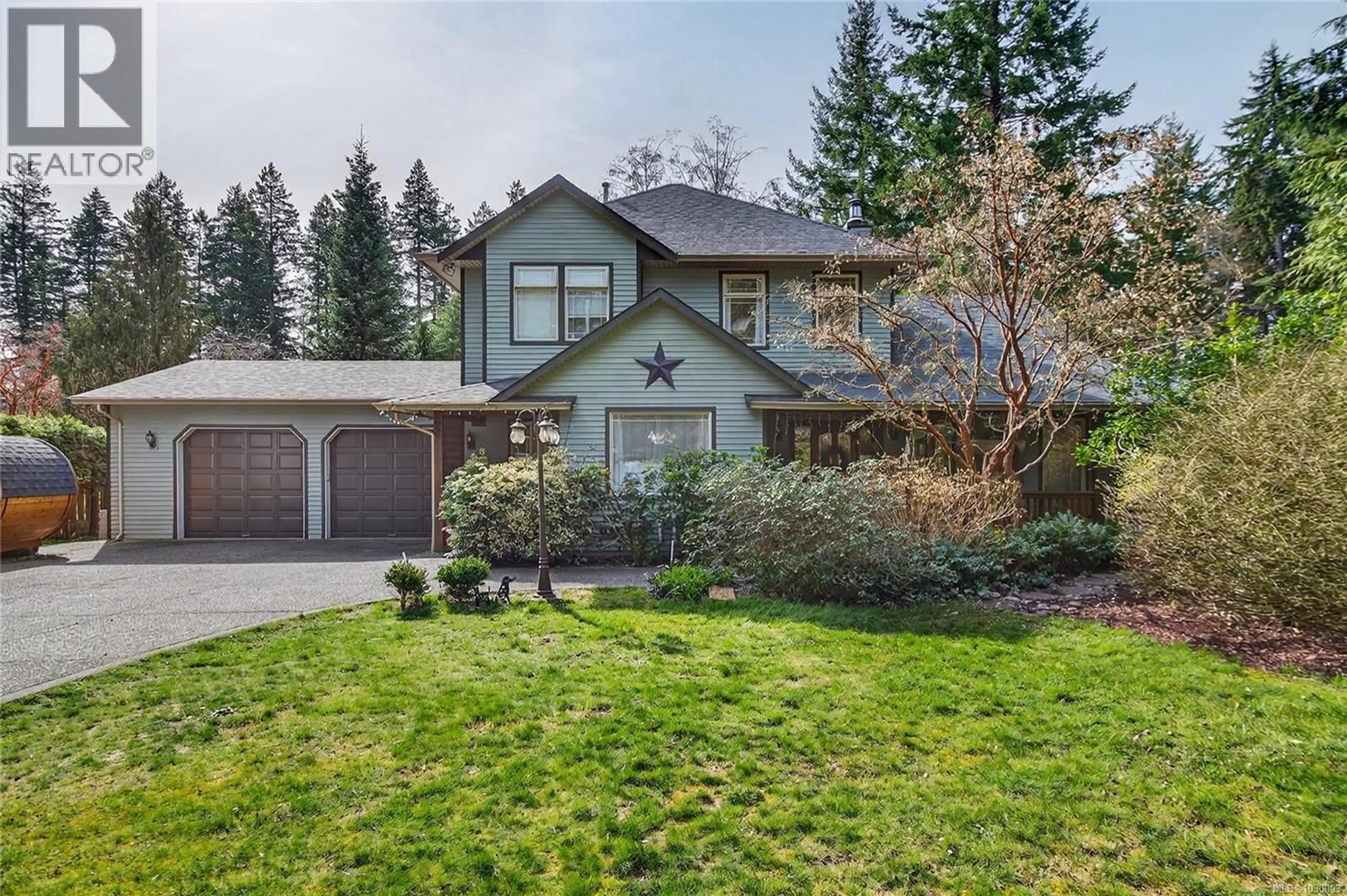 Home with vinyl exterior material, street for 8856 MCLAREY AVENUE, Black Creek British Columbia V9J1A3