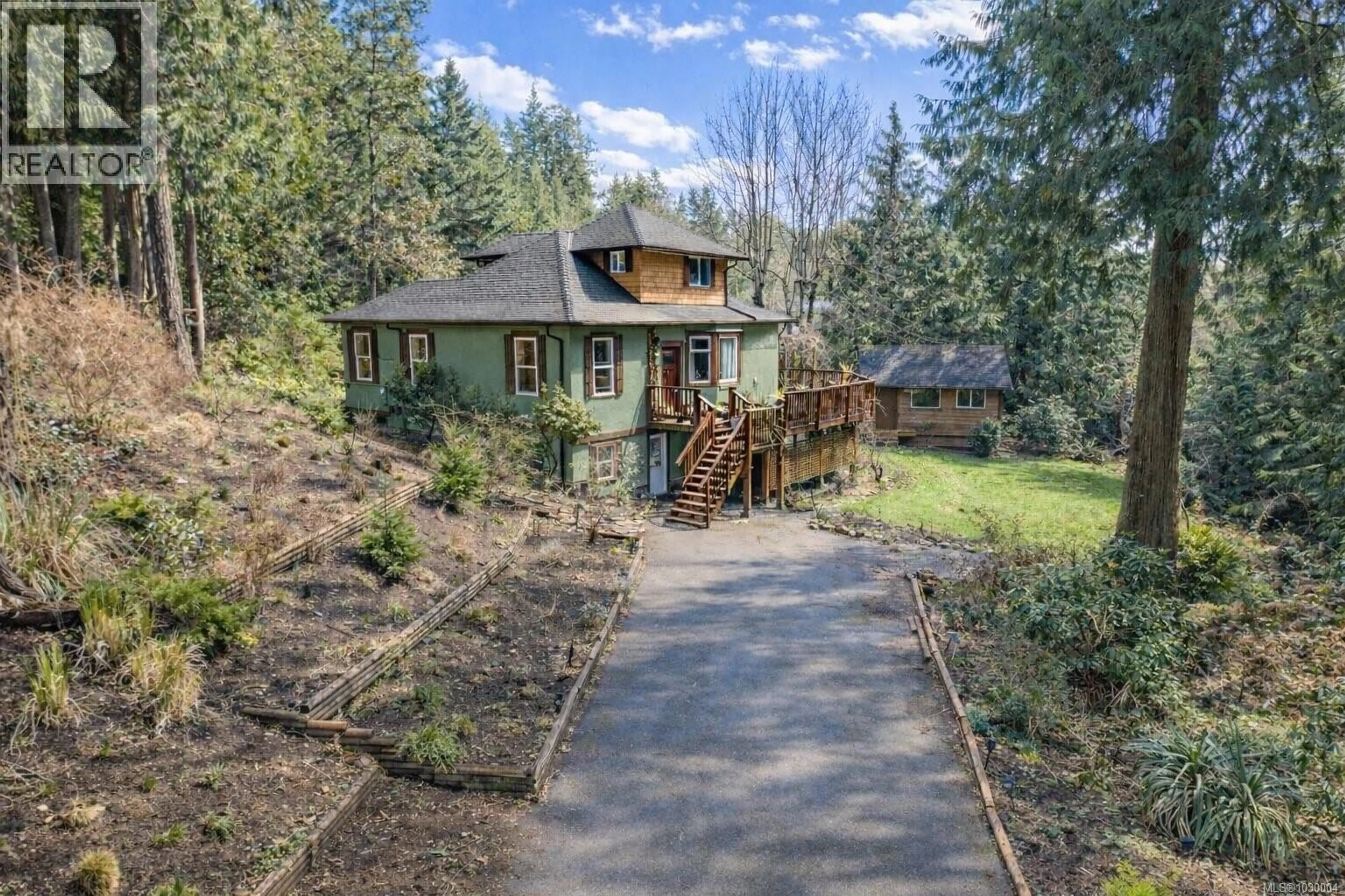 A pic from outside/outdoor area/front of a property/back of a property/a pic from drone, unknown for 1780 ELFORD ROAD, Shawnigan Lake British Columbia V0R2W0