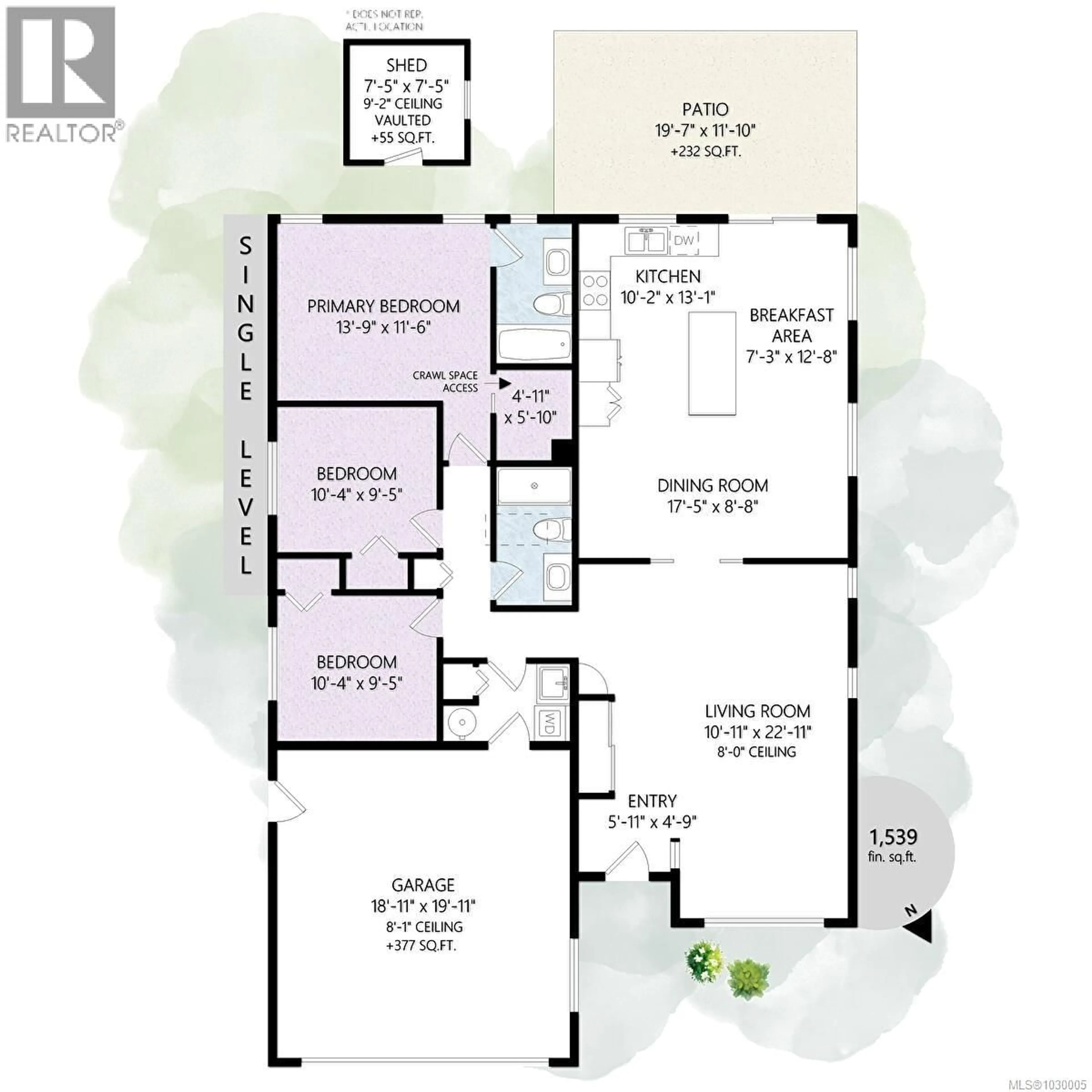 Floor plan for 355 CLARKSON PLACE, Parksville British Columbia V9P2V8