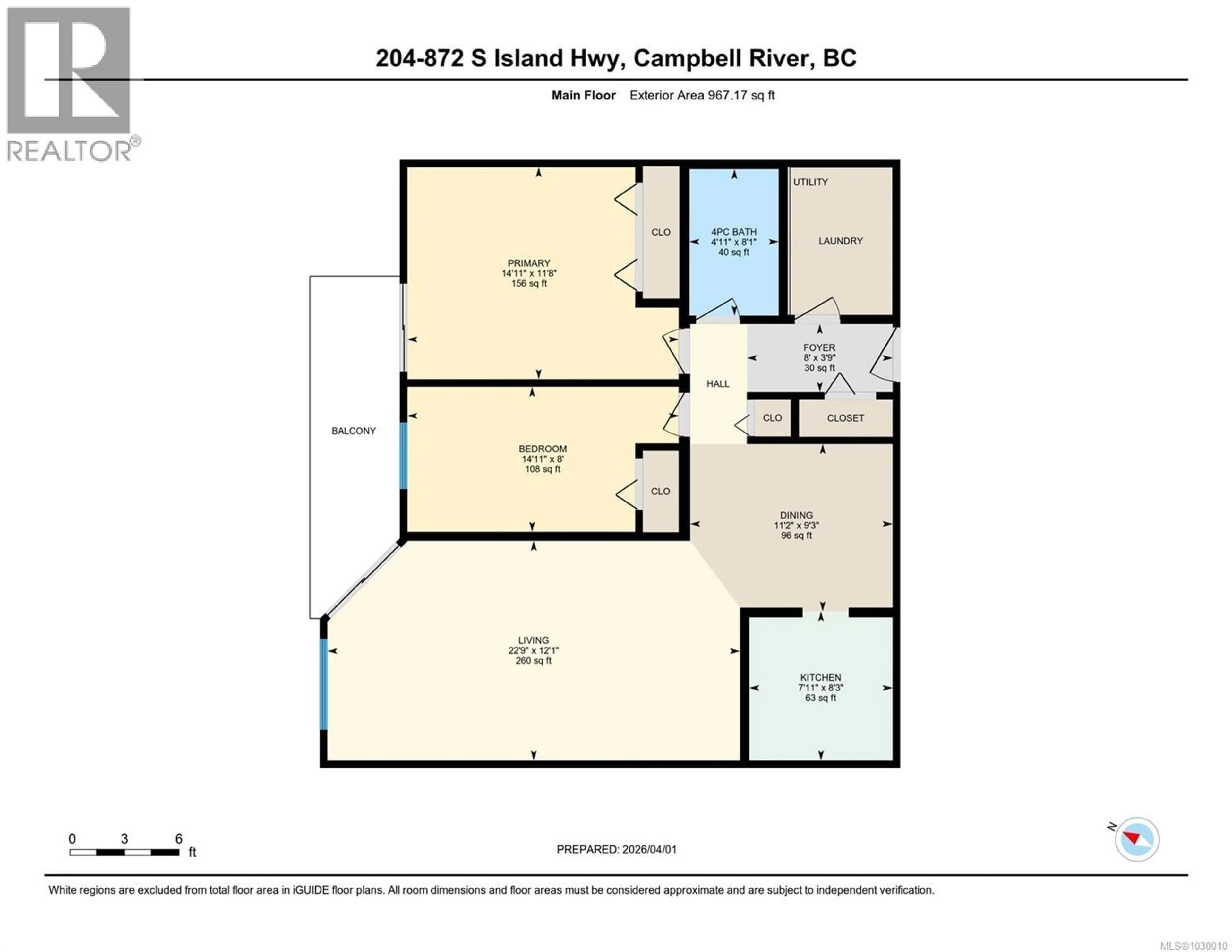 Floor plan for 204 - 872 ISLAND HIGHWAY SOUTH, Campbell River British Columbia V9W1A8