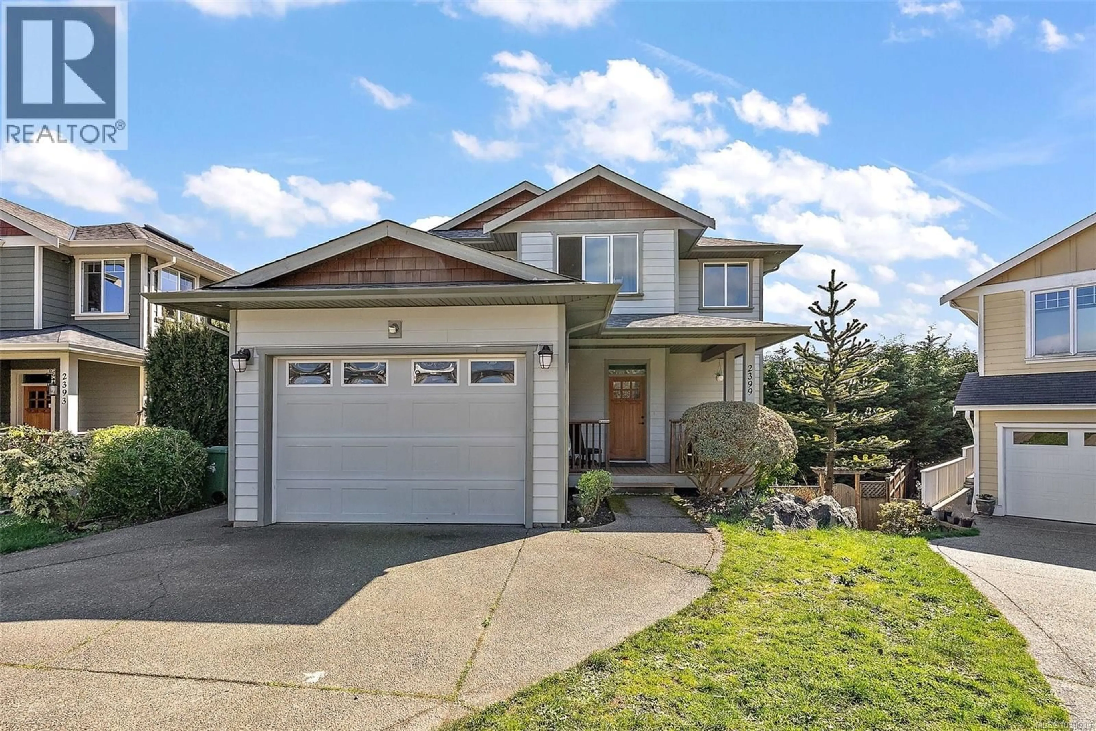 Home with vinyl exterior material, street for 2399 CAFFERY PLACE, Sooke British Columbia V9Z1K8