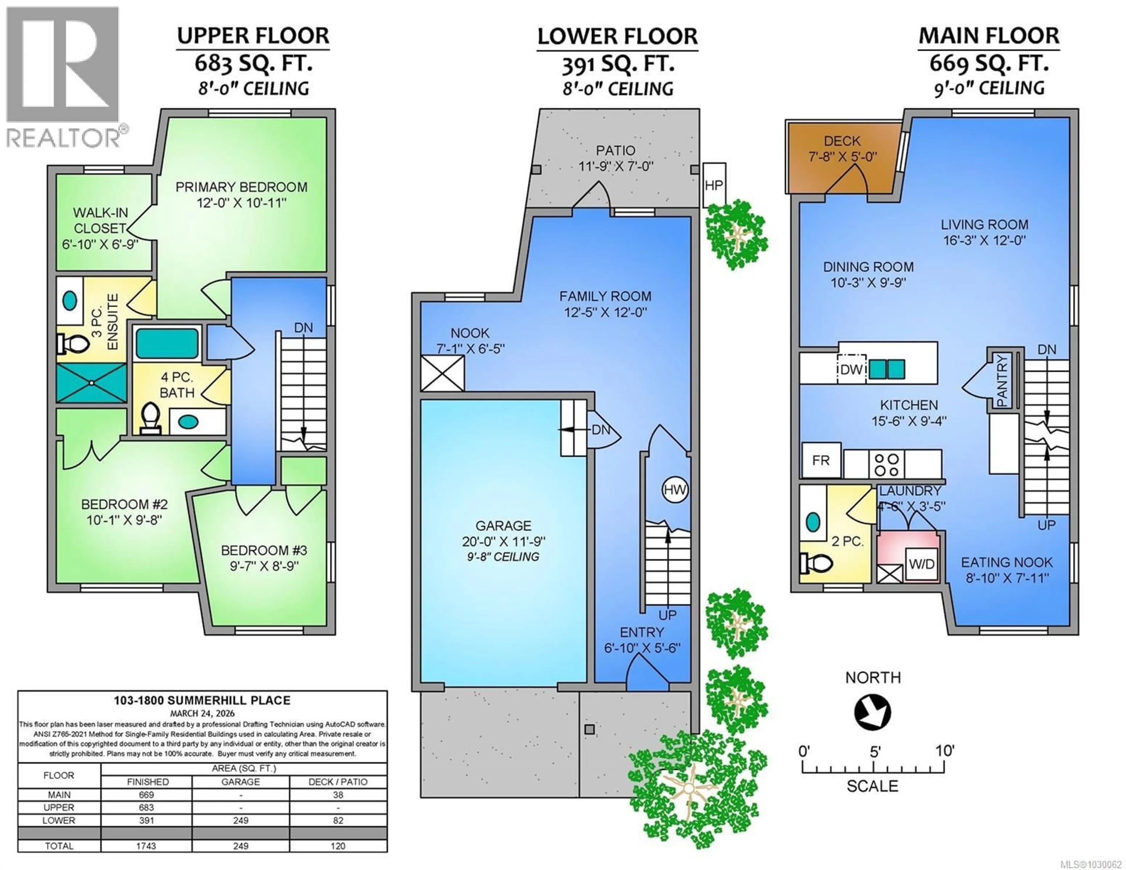 Floor plan for 103 - 1800 SUMMERHILL PLACE, Nanaimo British Columbia V9S0C7