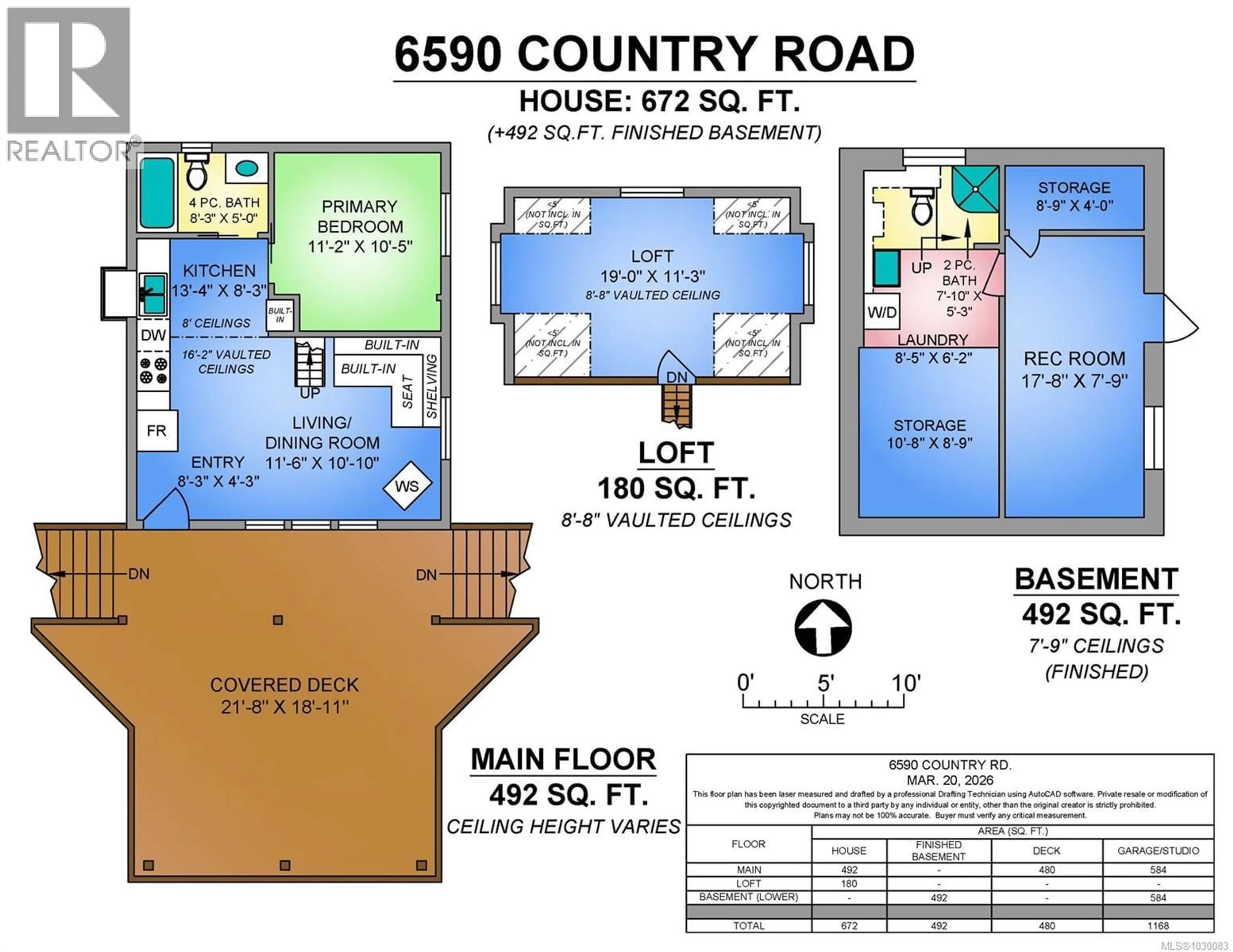Floor plan for 6590 COUNTRY ROAD, Fanny Bay British Columbia V0R1W0