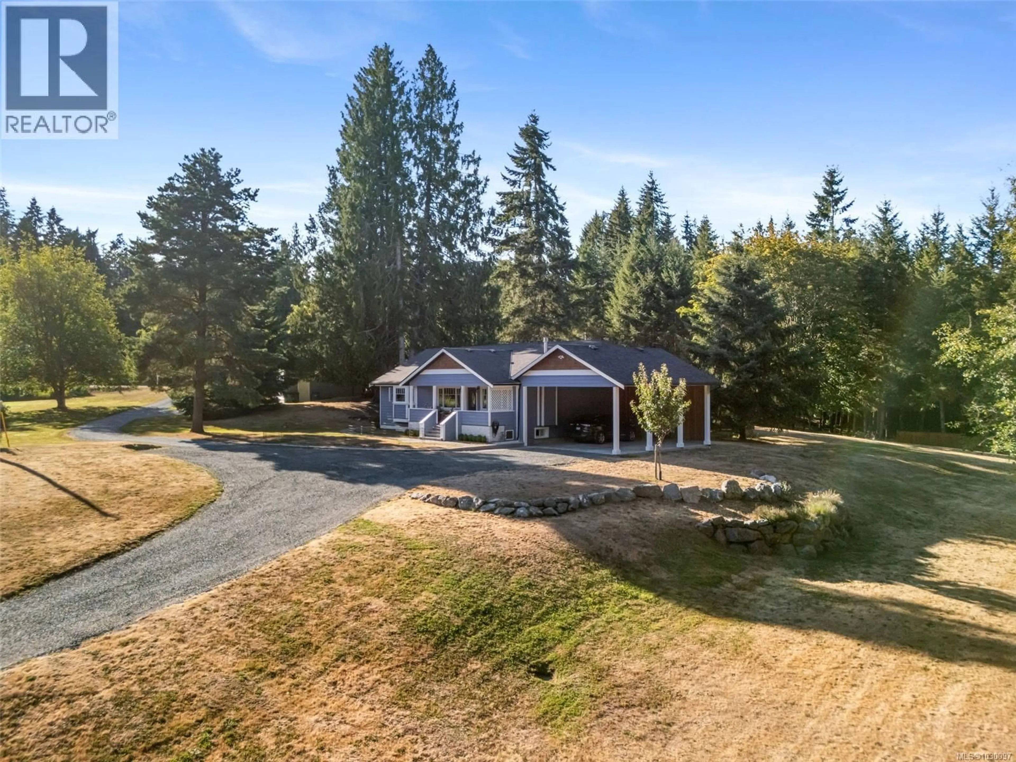 A pic from outside/outdoor area/front of a property/back of a property/a pic from drone, unknown for 1501 SHAWNIGAN MILL BAY ROAD, Shawnigan Lake British Columbia V0R2W0