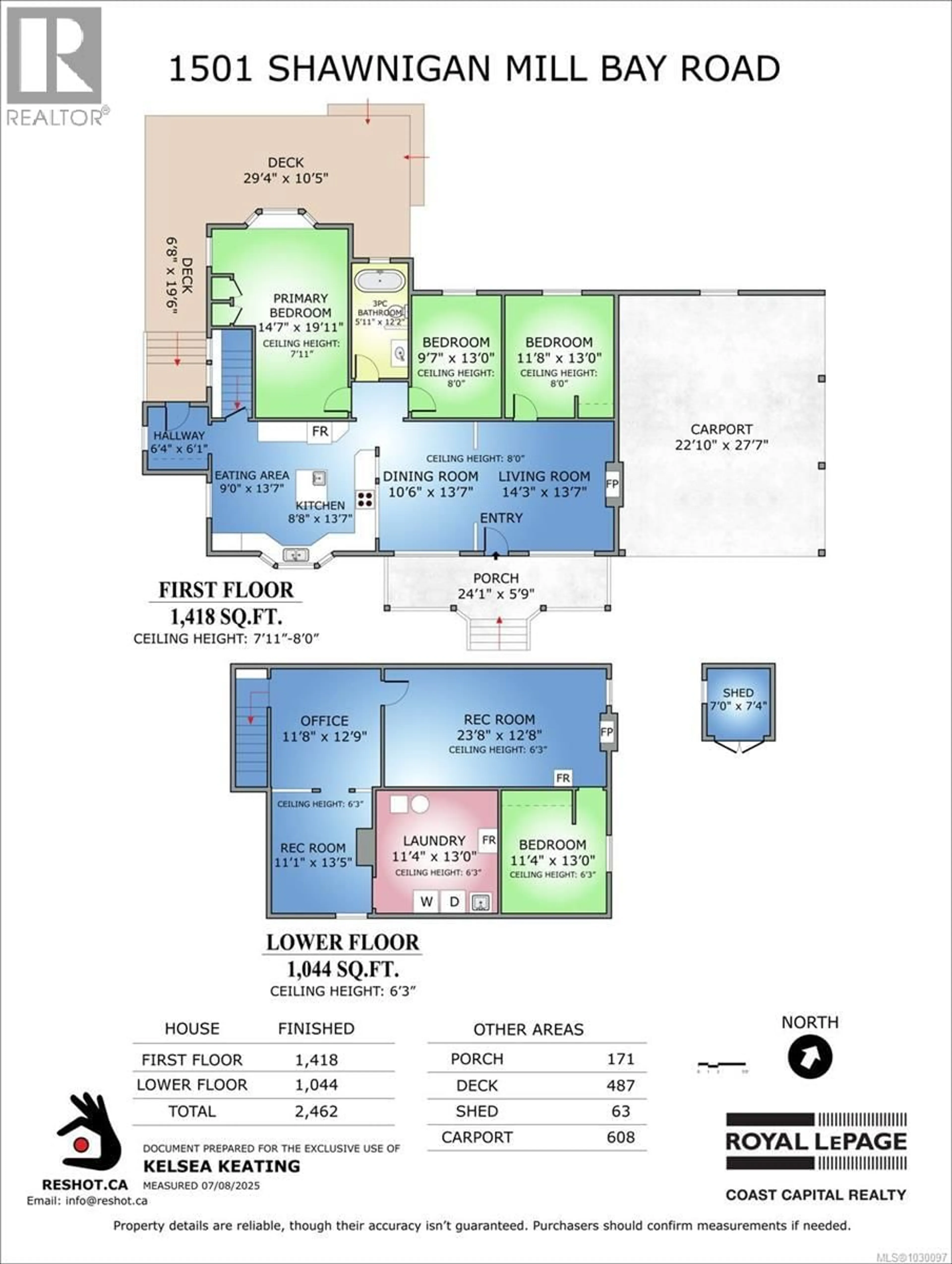 Floor plan for 1501 SHAWNIGAN MILL BAY ROAD, Shawnigan Lake British Columbia V0R2W0