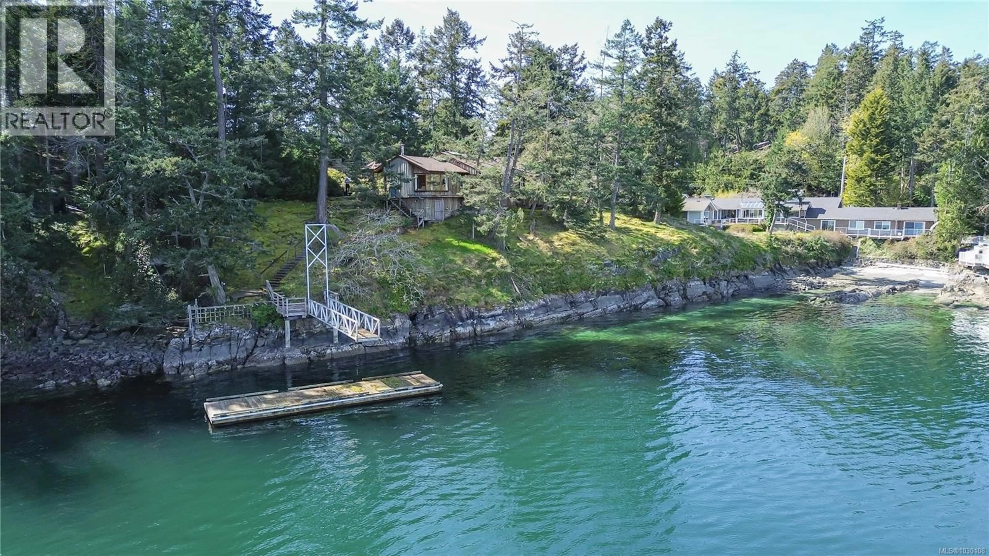 A pic from outside/outdoor area/front of a property/back of a property/a pic from drone, water/lake/river/ocean view for 425 SCOTT POINT DRIVE, Salt Spring British Columbia V8K2R2