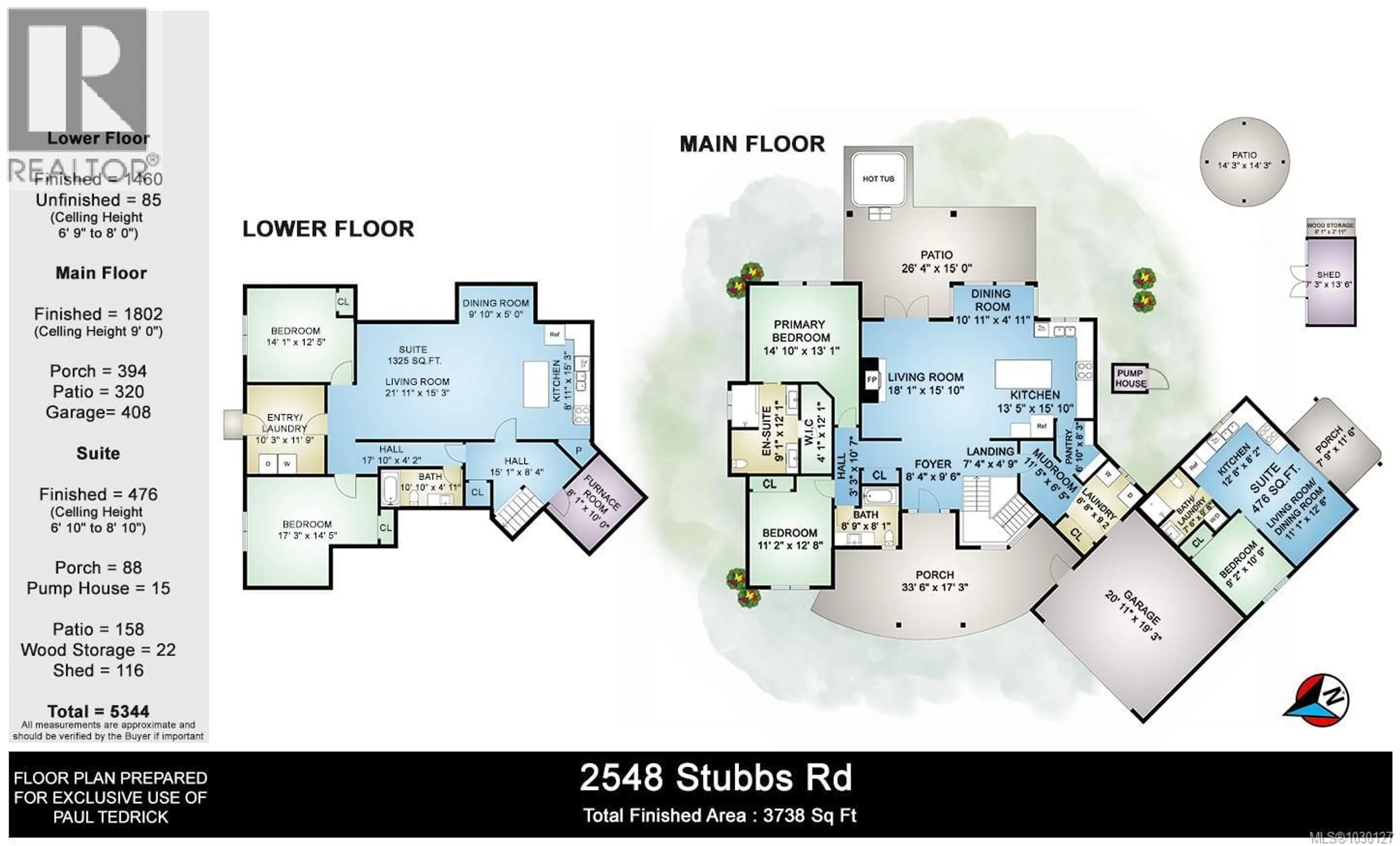 Floor plan for 2548 STUBBS ROAD, Mill Bay British Columbia V8H1H6