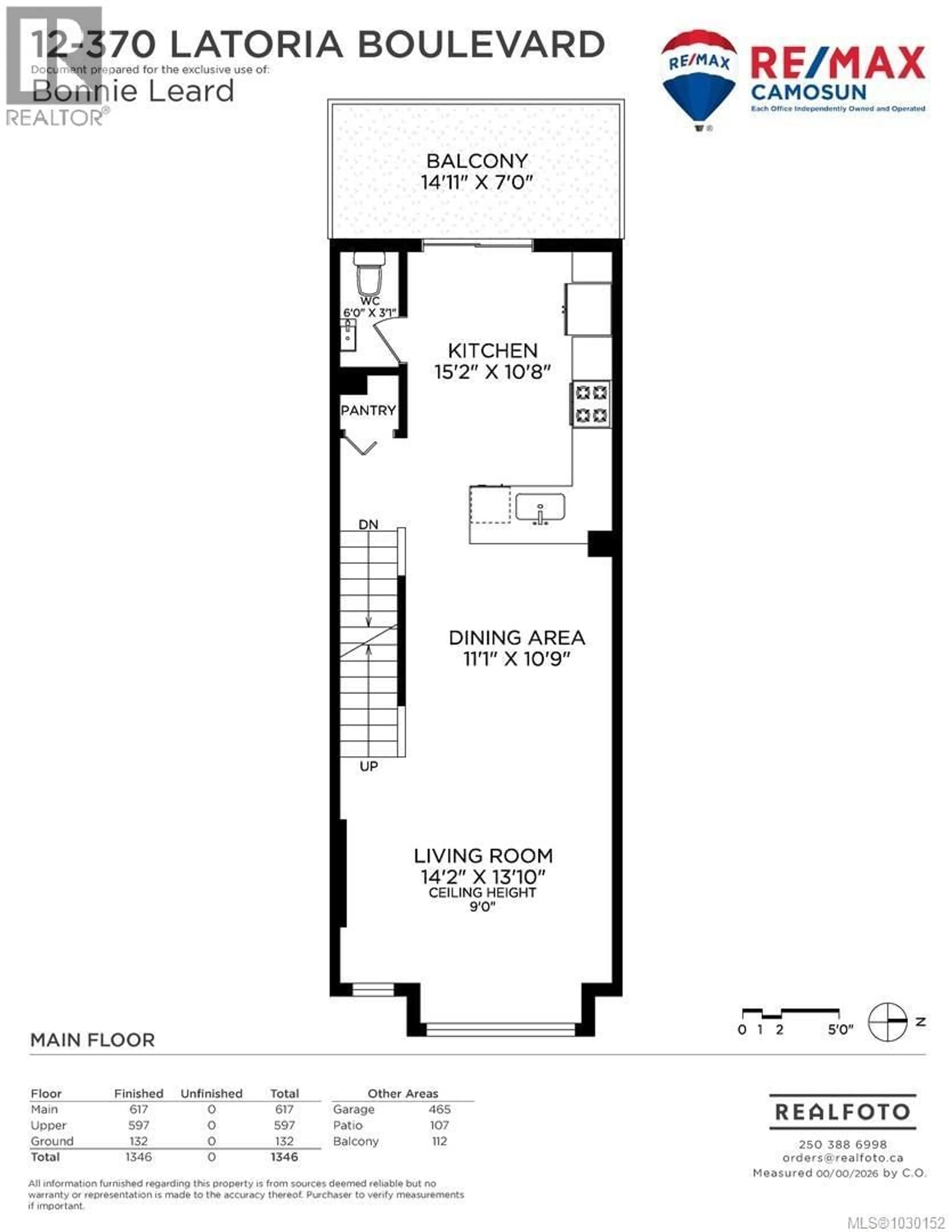 Floor plan for 12 - 370 LATORIA BOULEVARD, Colwood British Columbia V9C0N9