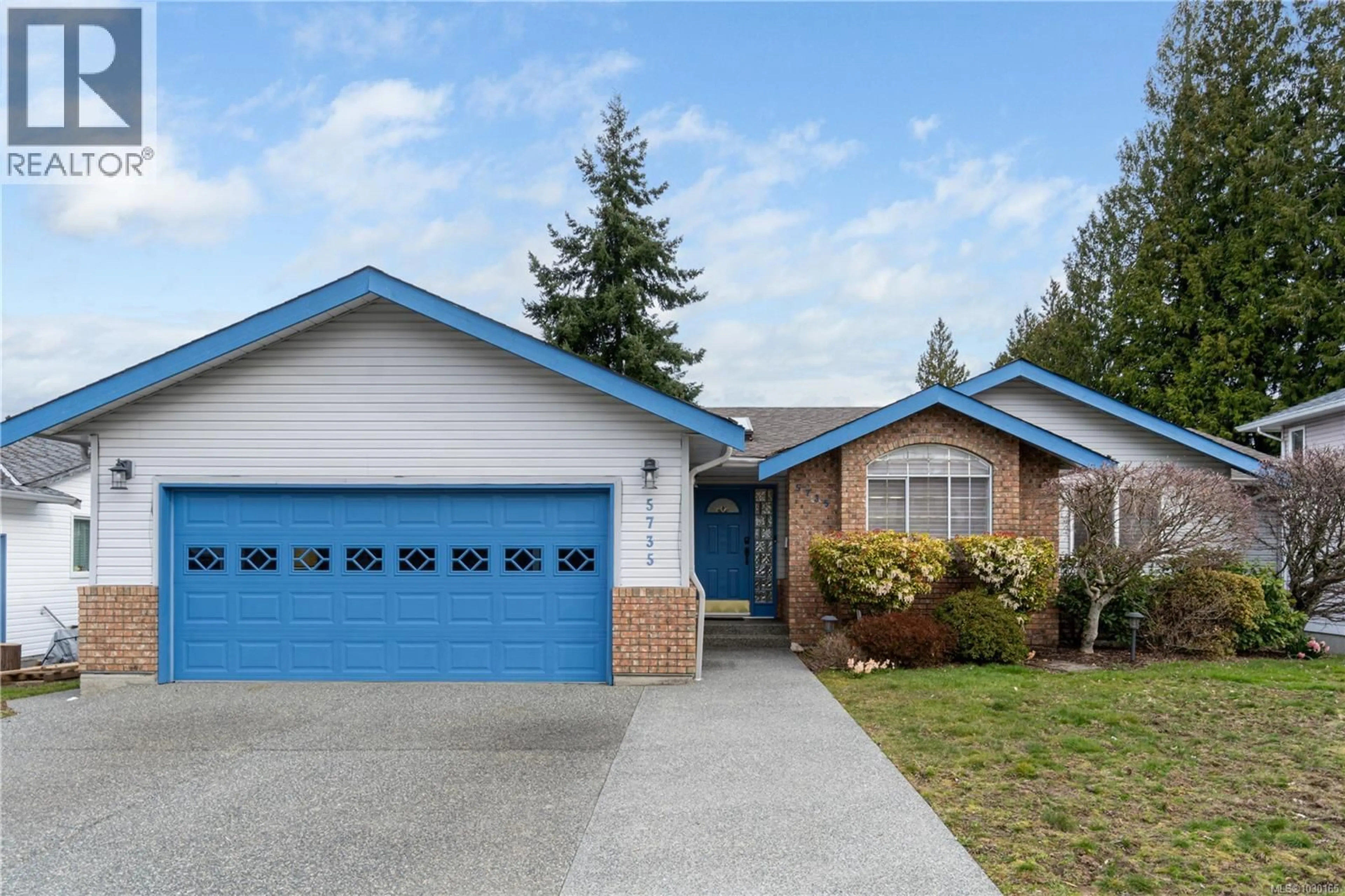 Home with vinyl exterior material, street for 5735 MALIBU TERRACE, Nanaimo British Columbia V9T5Y8
