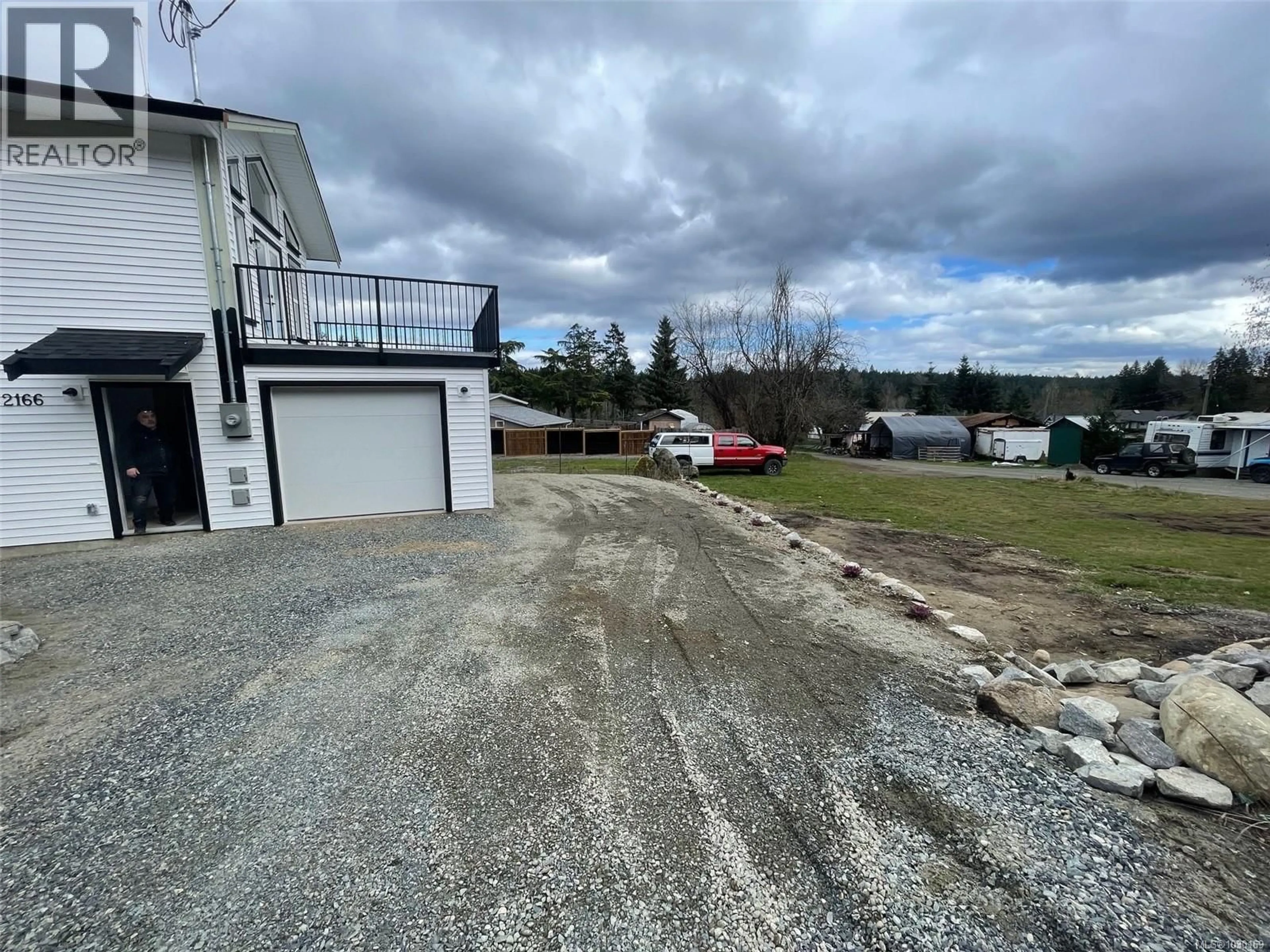 A pic from outside/outdoor area/front of a property/back of a property/a pic from drone, unknown for 2166 BRAMLEY ROAD, Nanaimo British Columbia V9X1G1