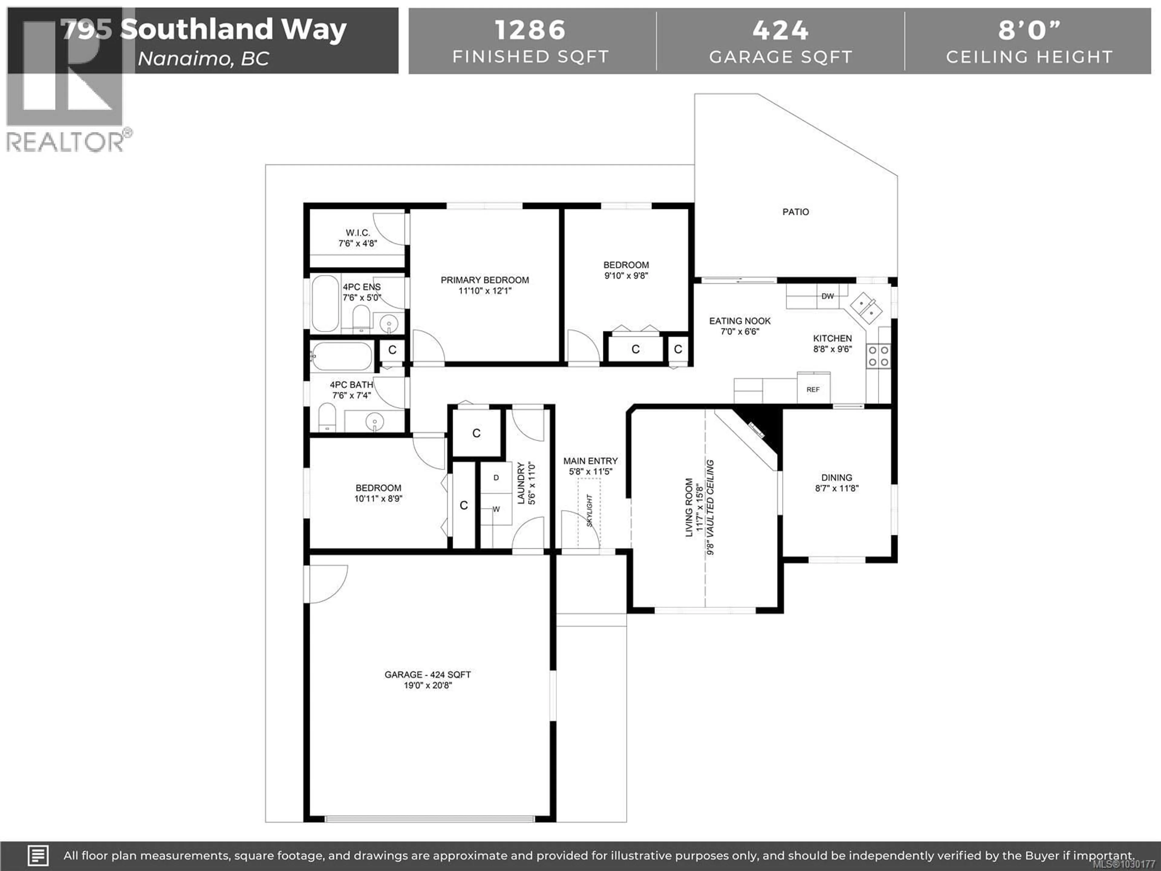 Floor plan for 795 SOUTHLAND WAY, Nanaimo British Columbia V9R6P4