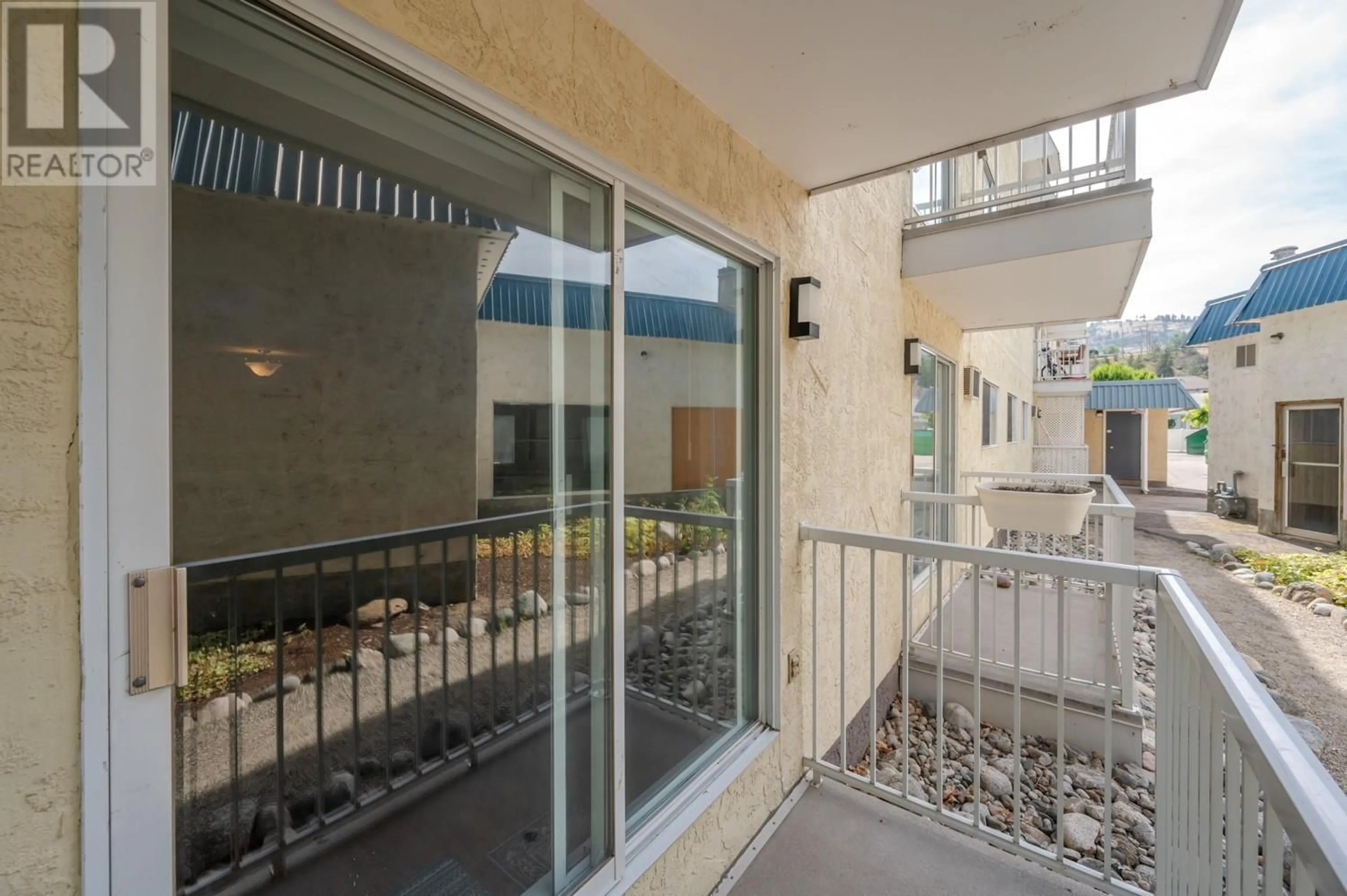 Balcony in the apartment for 1410 Penticton Avenue Unit# 111, Penticton British Columbia V2A2N5