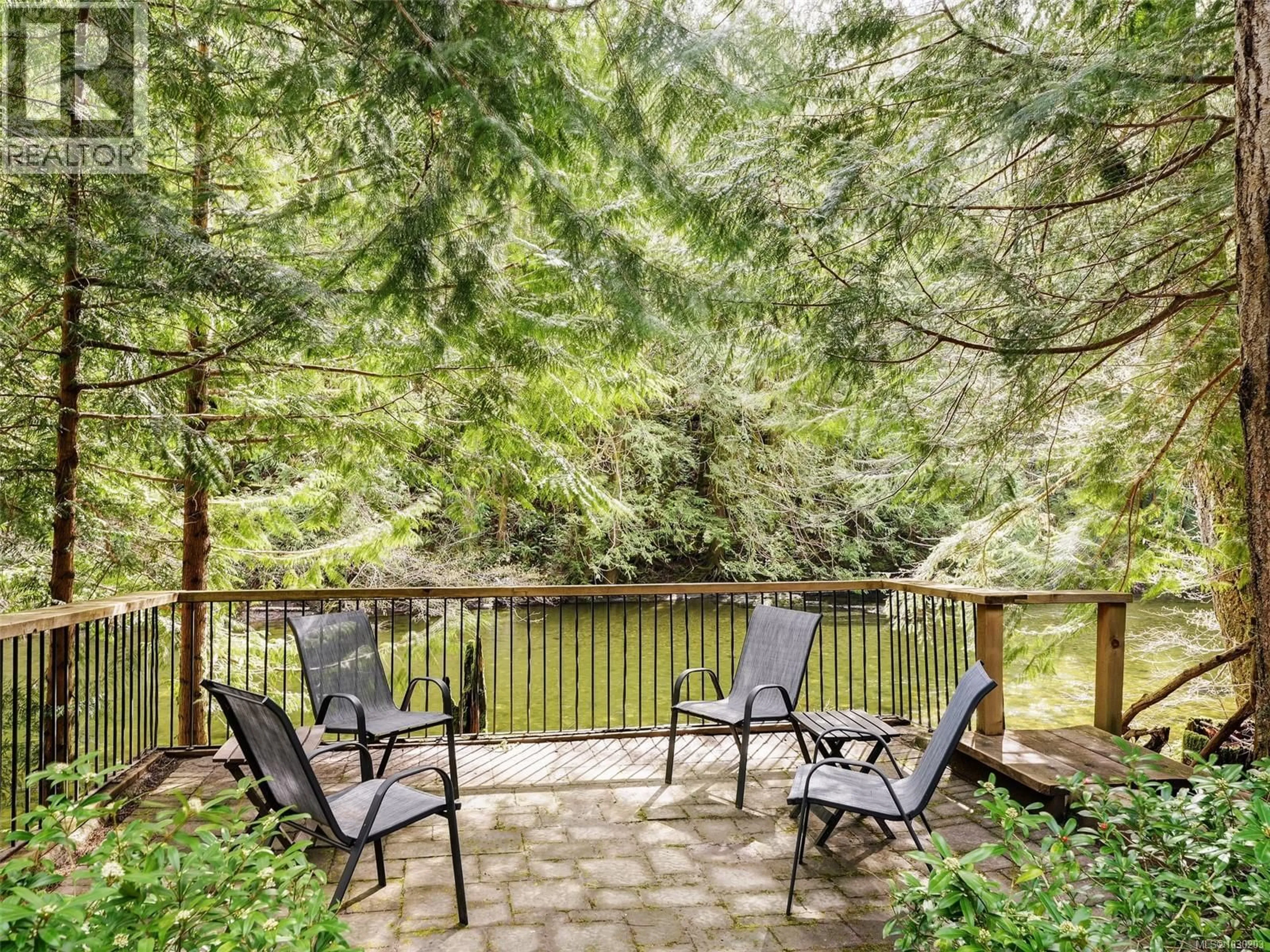Patio, forest/trees view for 3781 PHILLIPS ROAD, Sooke British Columbia V9Z0Y3
