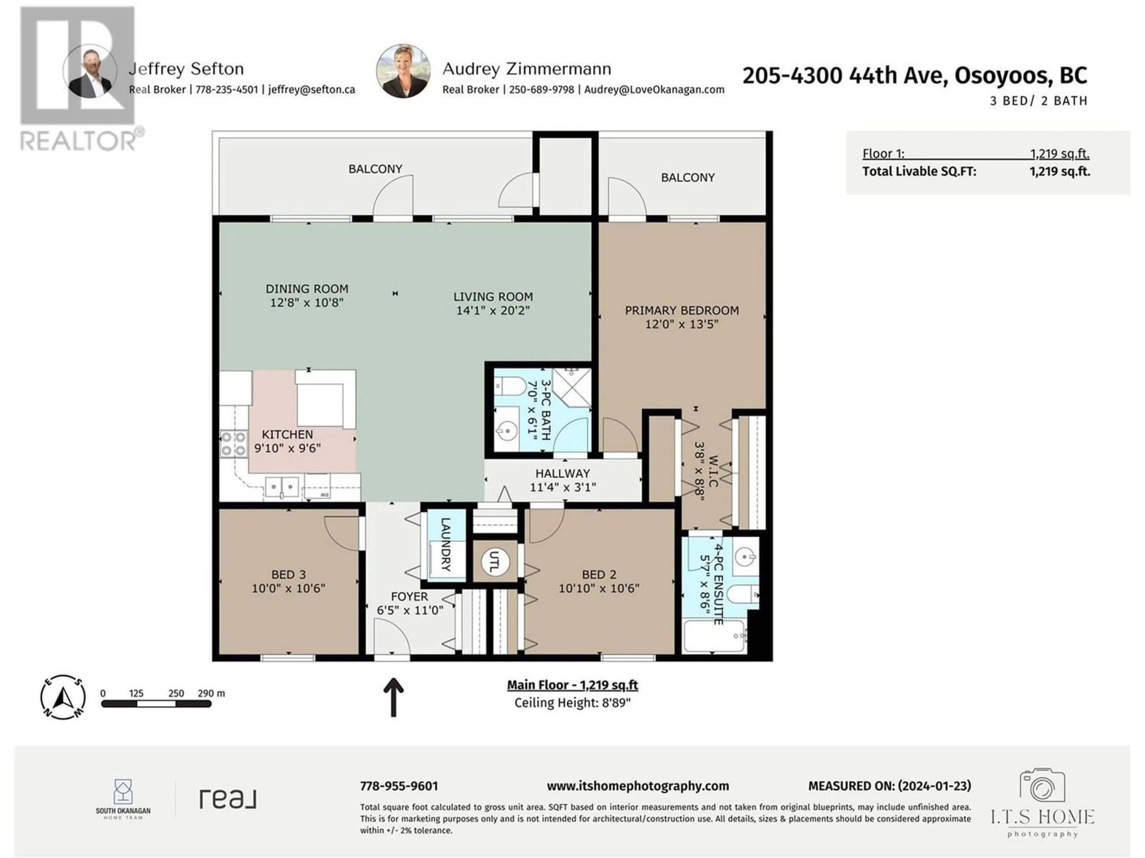 Floor plan for 4300 44TH Avenue Unit# 205, Osoyoos British Columbia V0H1V6