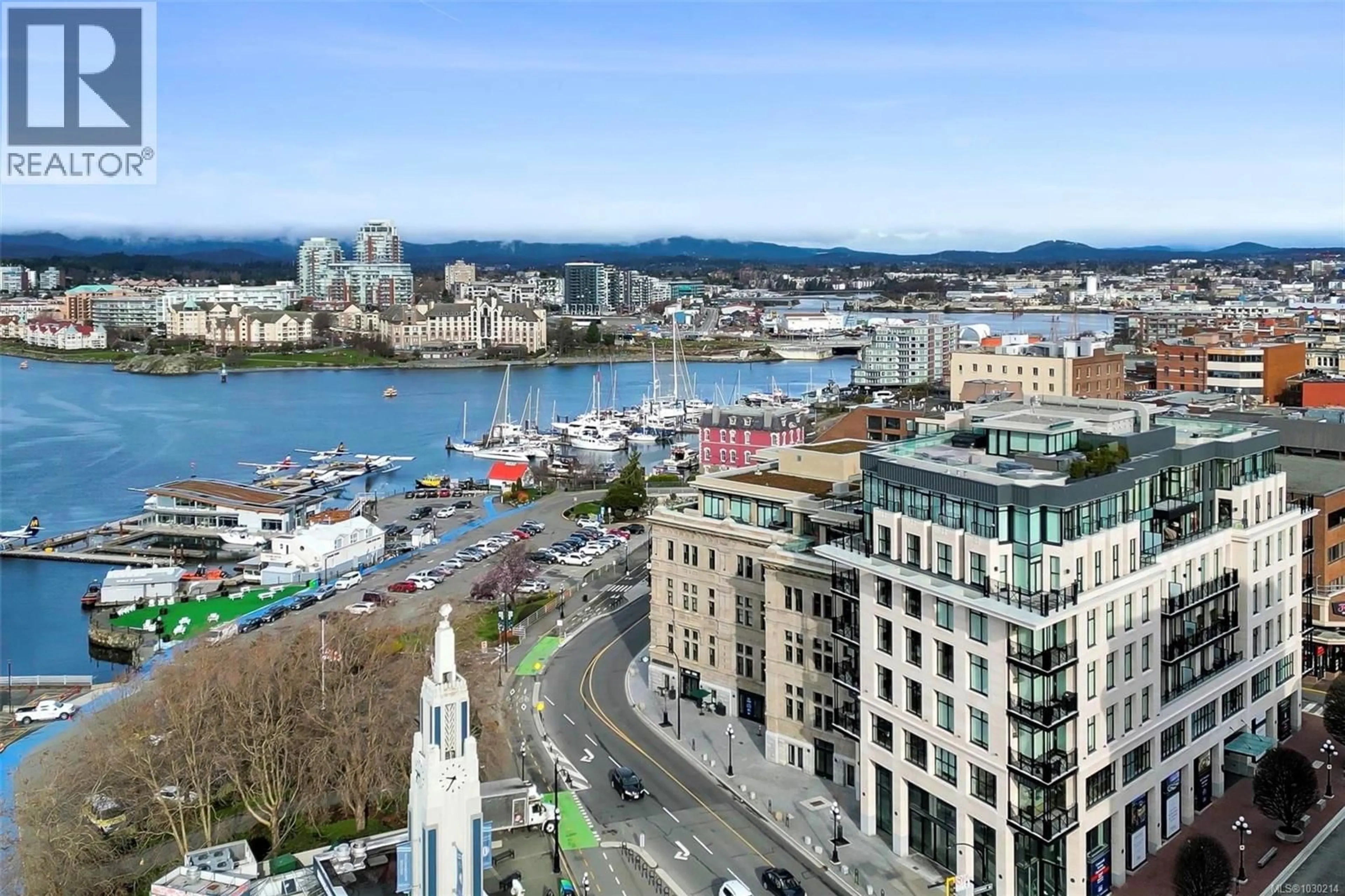 A pic from outside/outdoor area/front of a property/back of a property/a pic from drone, city buildings view from balcony for 201 - 888 GOVERNMENT STREET, Victoria British Columbia V8W0G5
