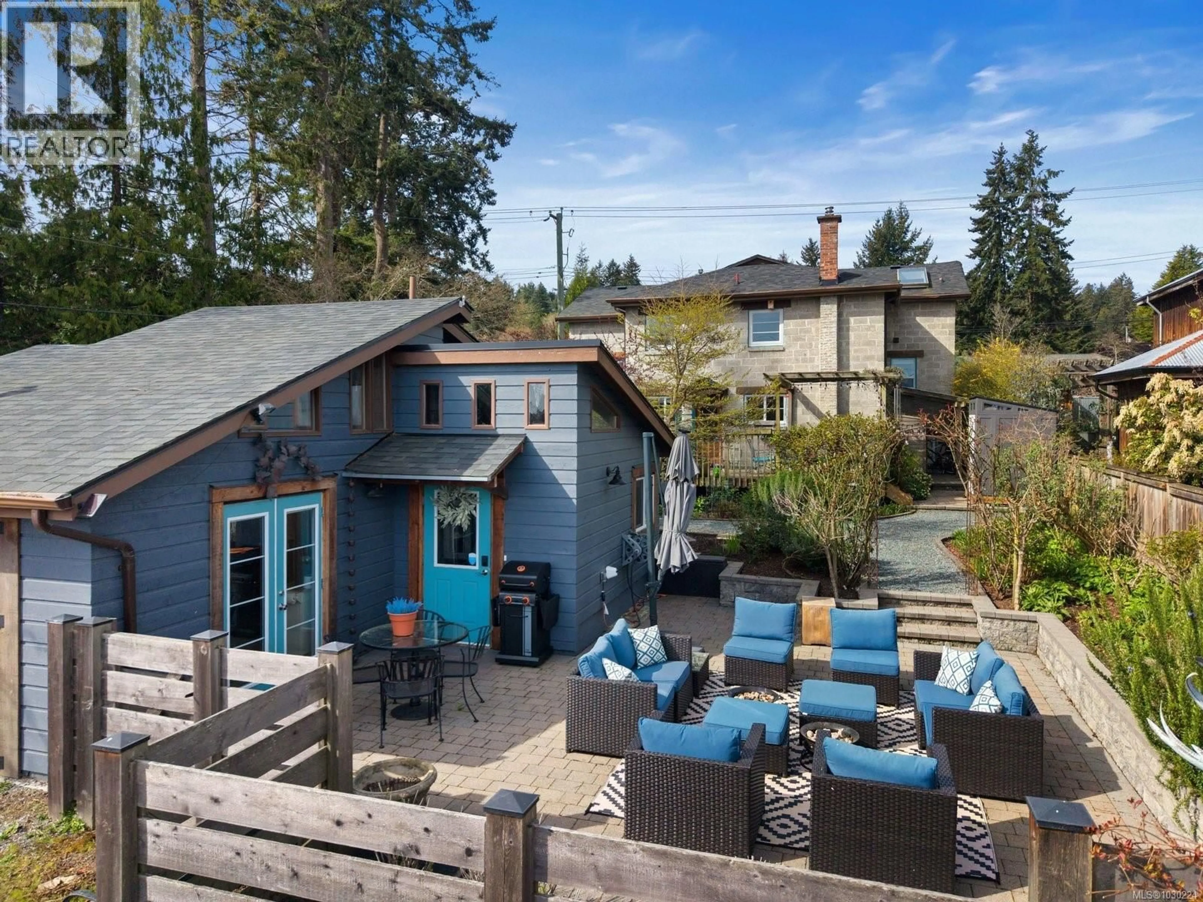 A pic from outside/outdoor area/front of a property/back of a property/a pic from drone, water/lake/river/ocean view for 5165 CORDOVA BAY ROAD, Saanich British Columbia V8Y2K7