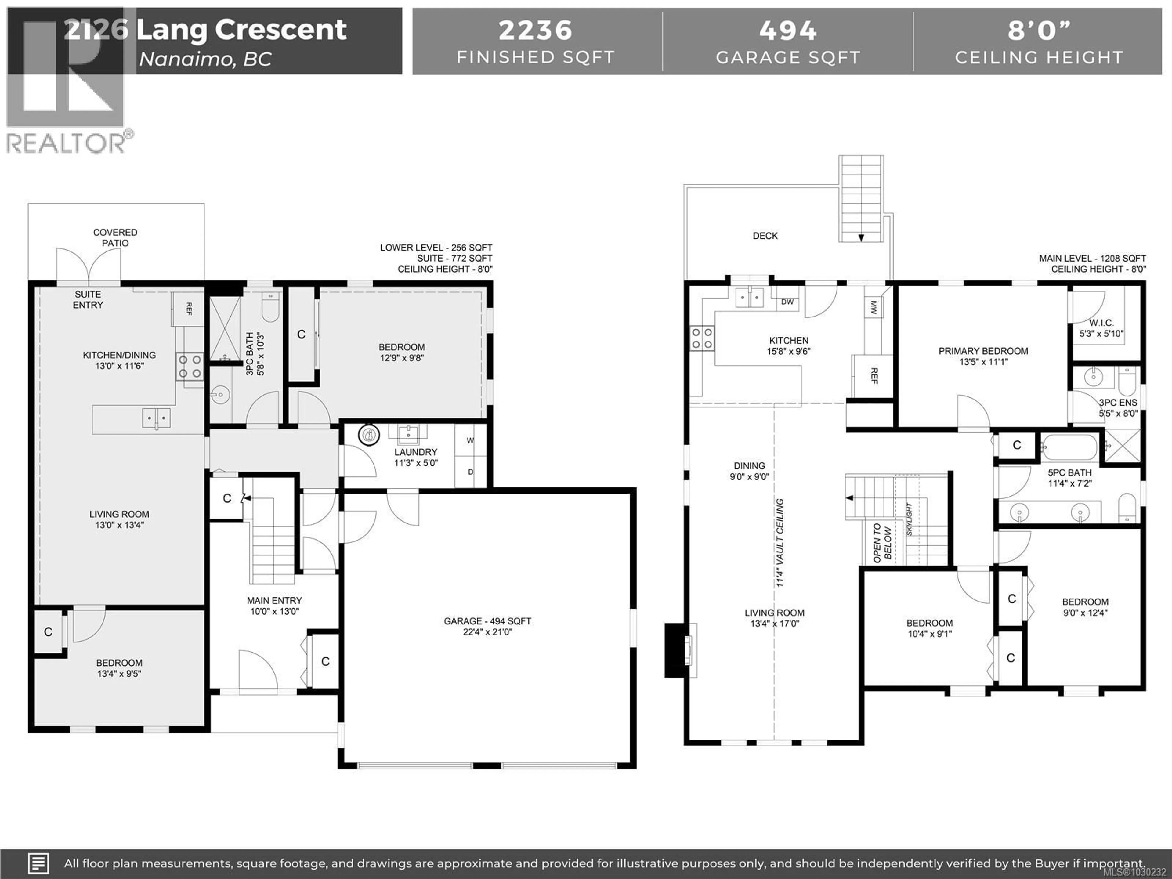 Floor plan for 2126 LANG CRESCENT, Nanaimo British Columbia V9S5S7