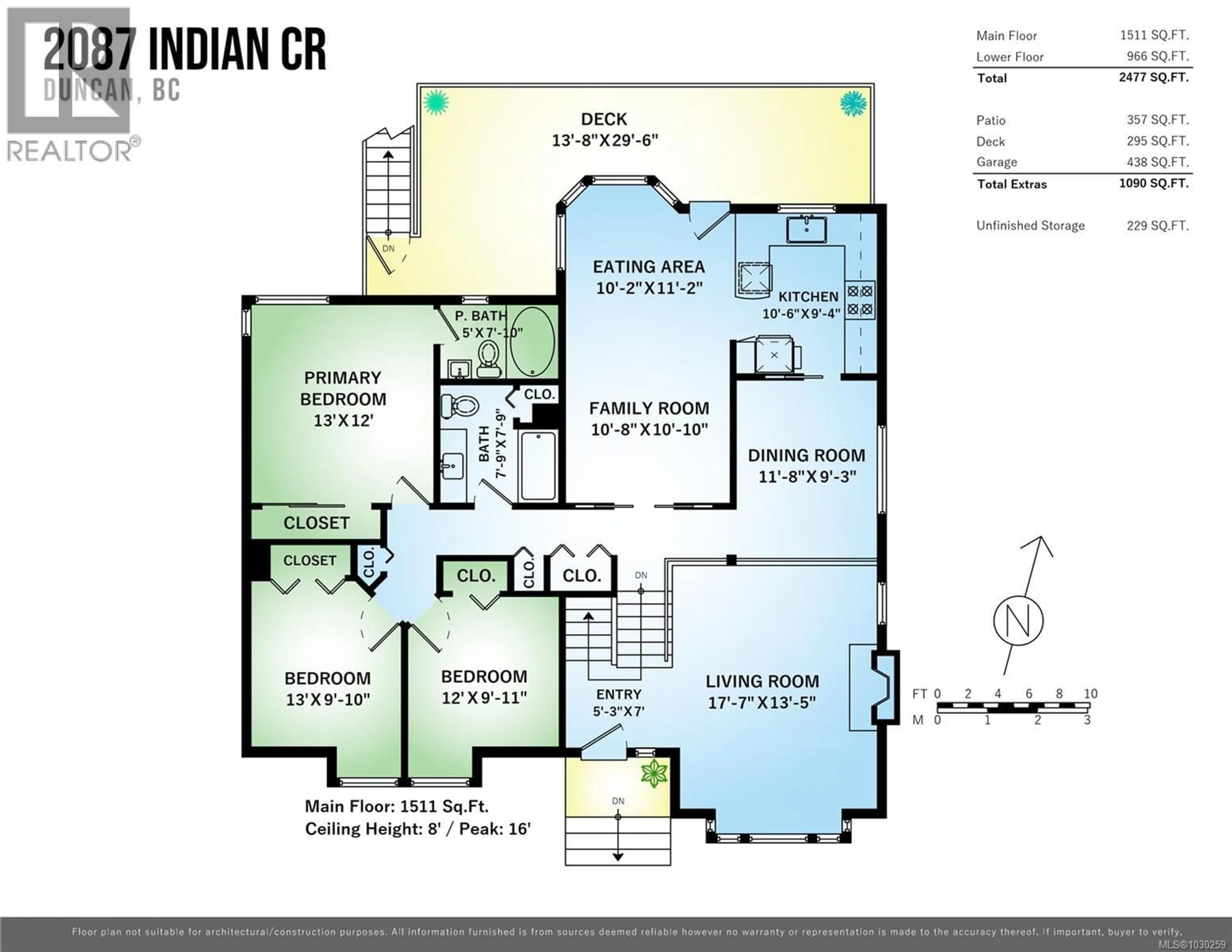 Floor plan for 2087 INDIAN CRESCENT, Duncan British Columbia V9L5L9