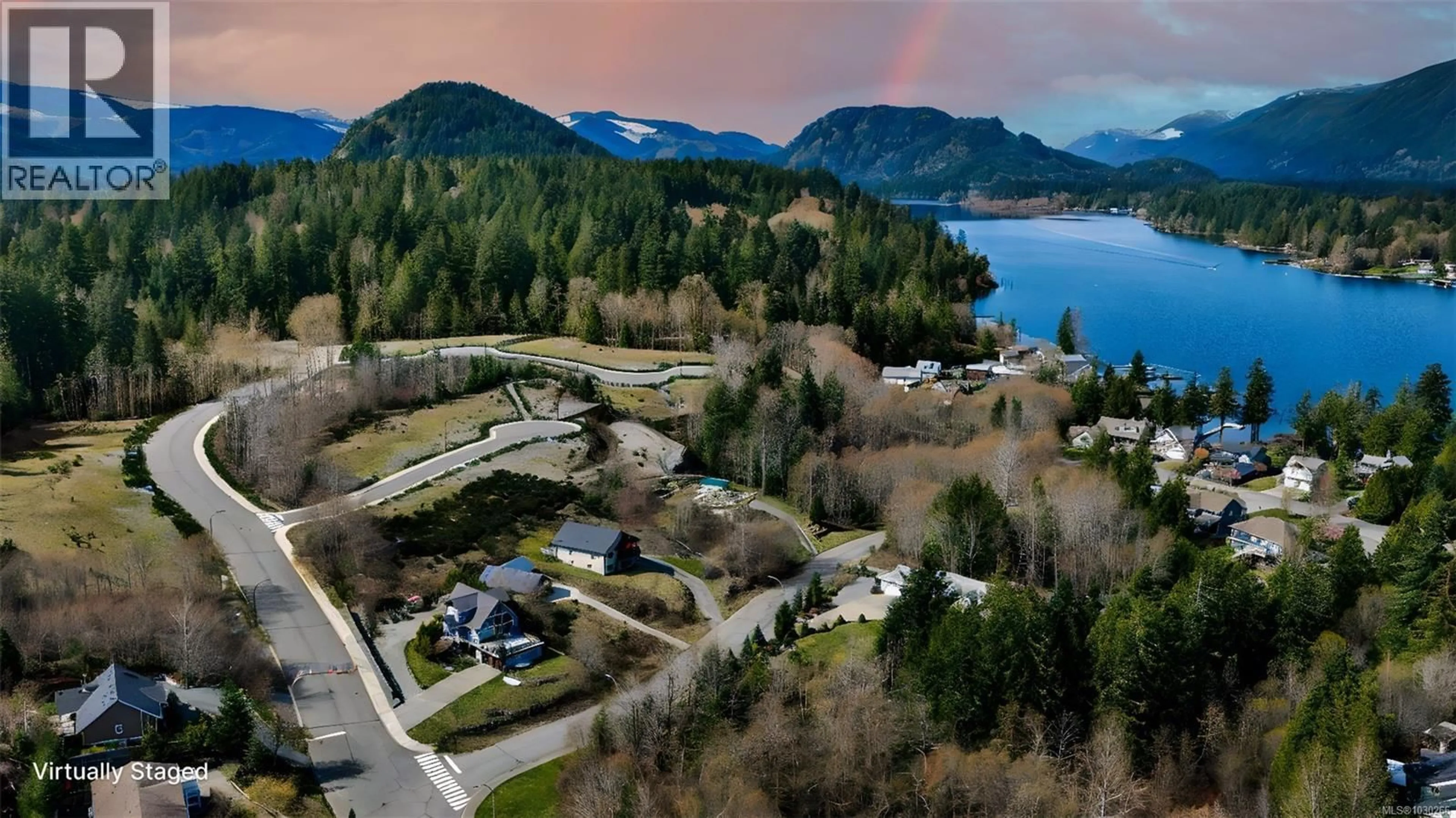 A pic from outside/outdoor area/front of a property/back of a property/a pic from drone, water/lake/river/ocean view for 466 POINT IDEAL DRIVE, Lake Cowichan British Columbia V0R2G0