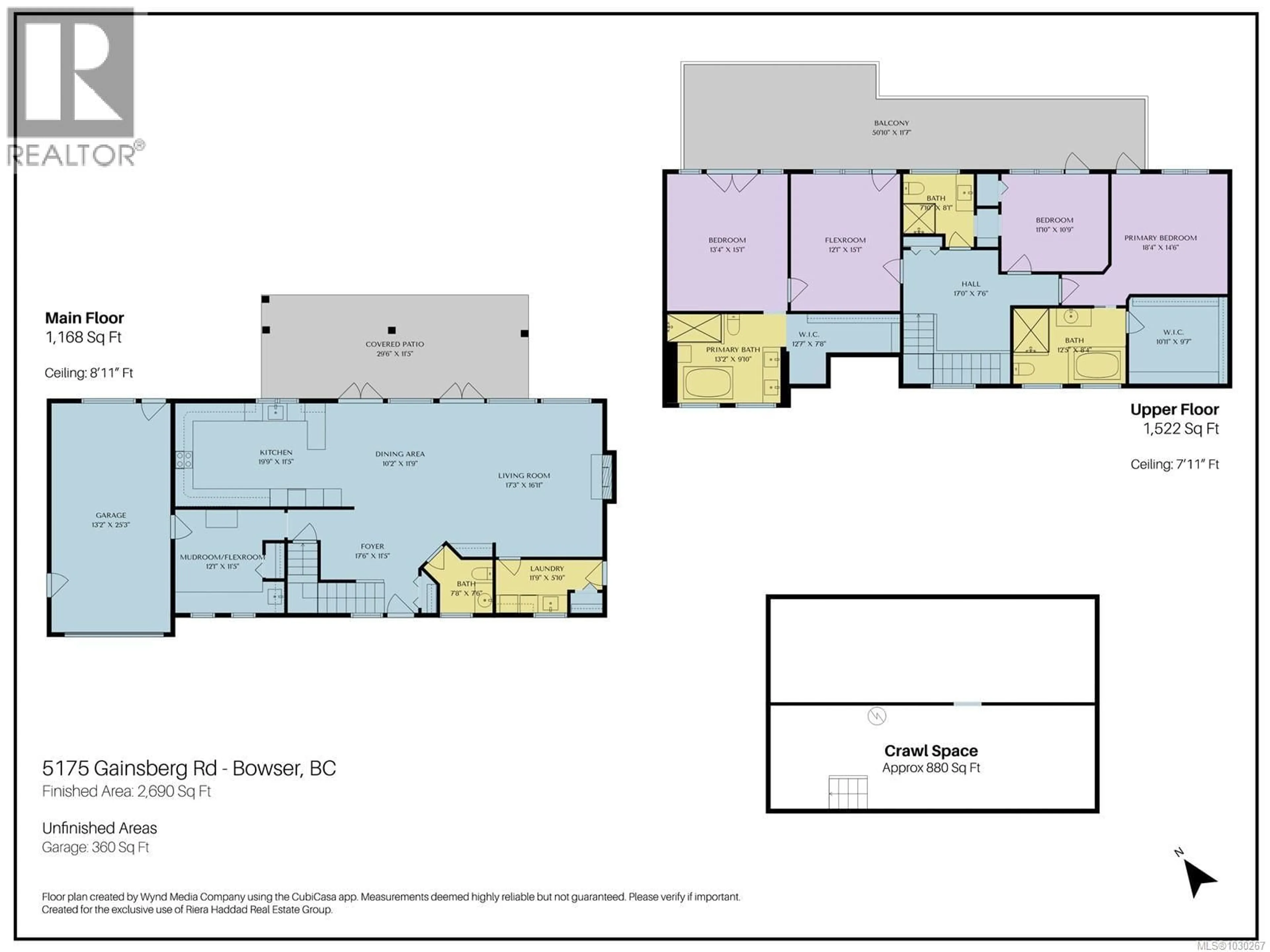 Floor plan for 5175 GAINSBERG ROAD, Bowser British Columbia V0R1G0