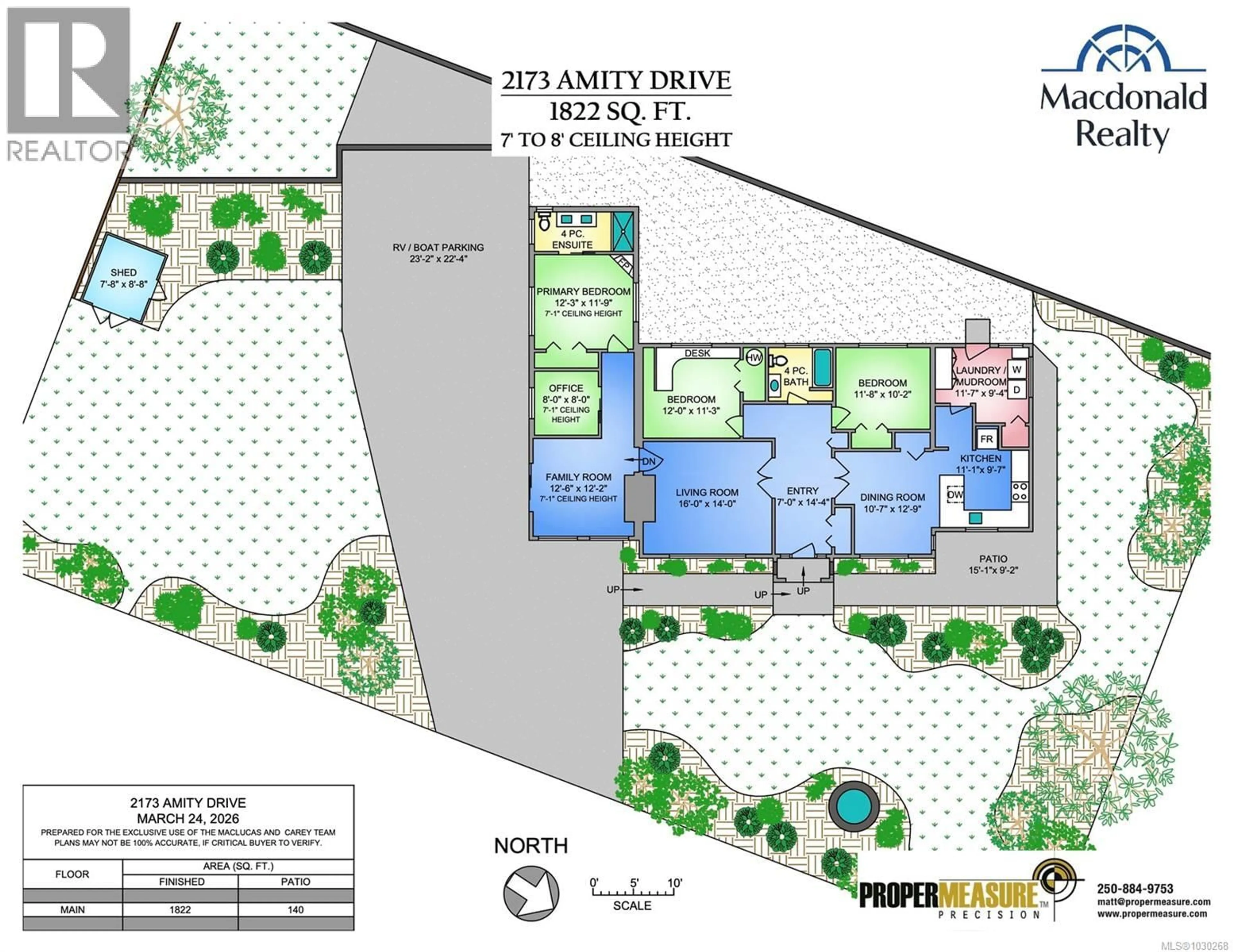 Floor plan for 2173 AMITY DRIVE, North Saanich British Columbia V8L1A9