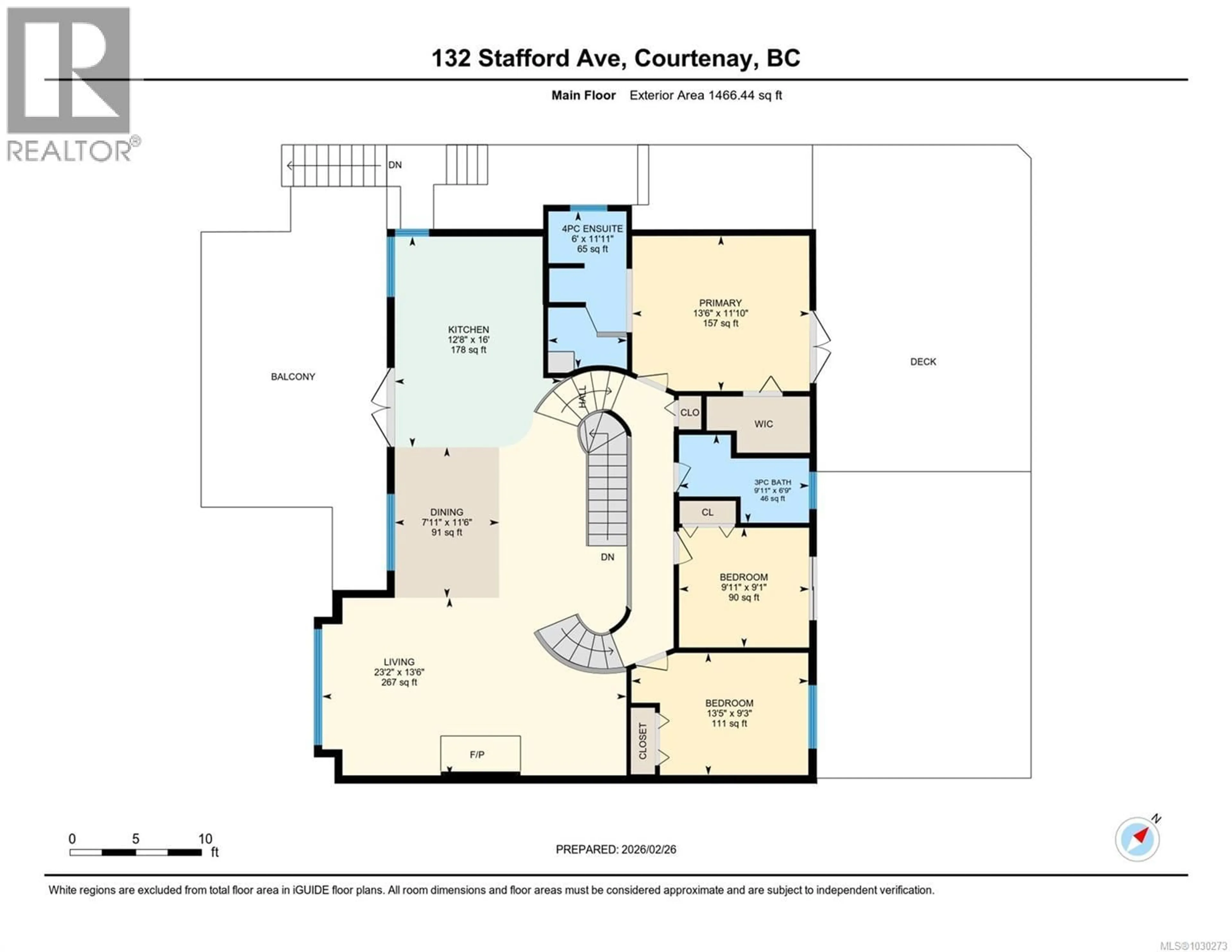 Floor plan for 132 STAFFORD AVENUE, Courtenay British Columbia V9N6Z3