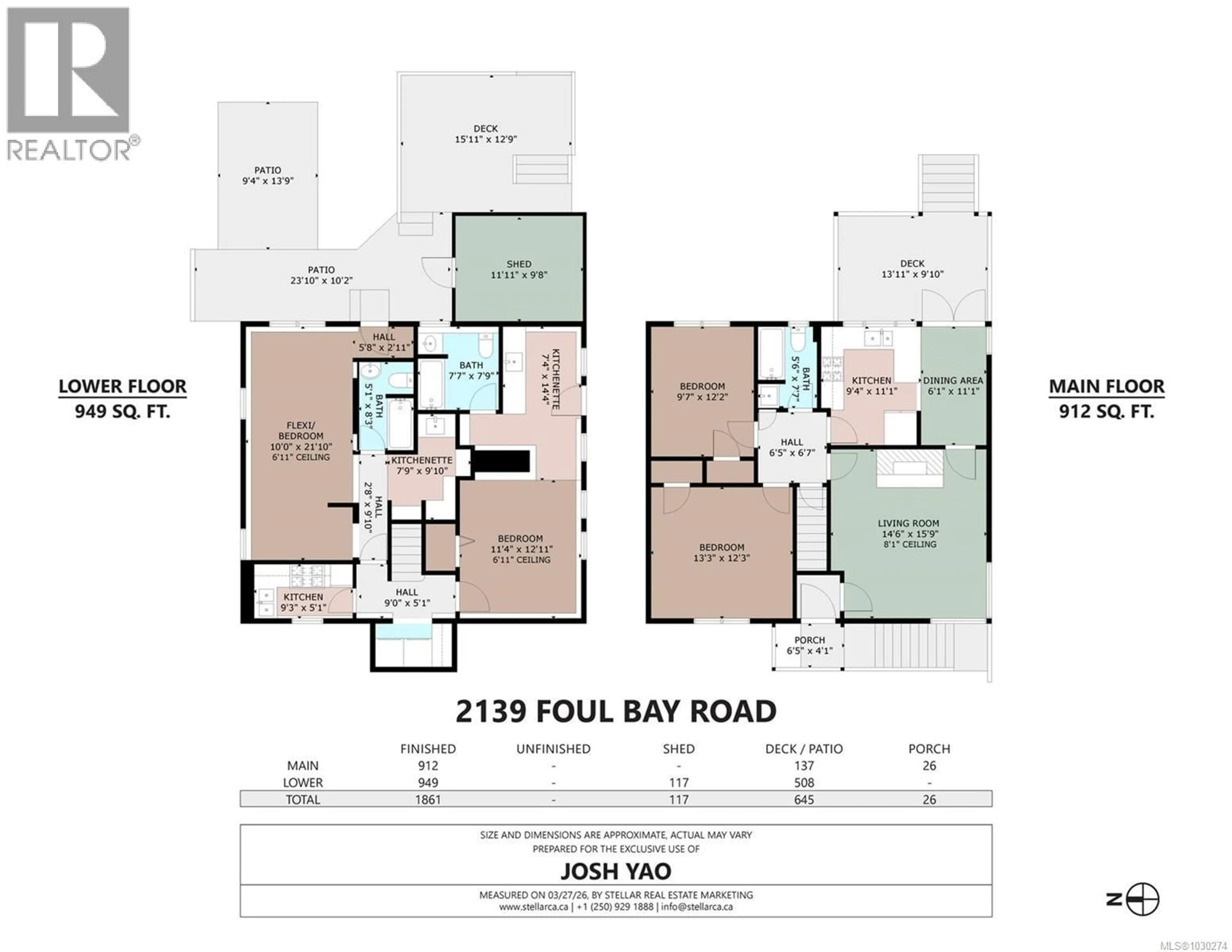 Floor plan for 2139 FOUL BAY ROAD, Oak Bay British Columbia V8R5B1