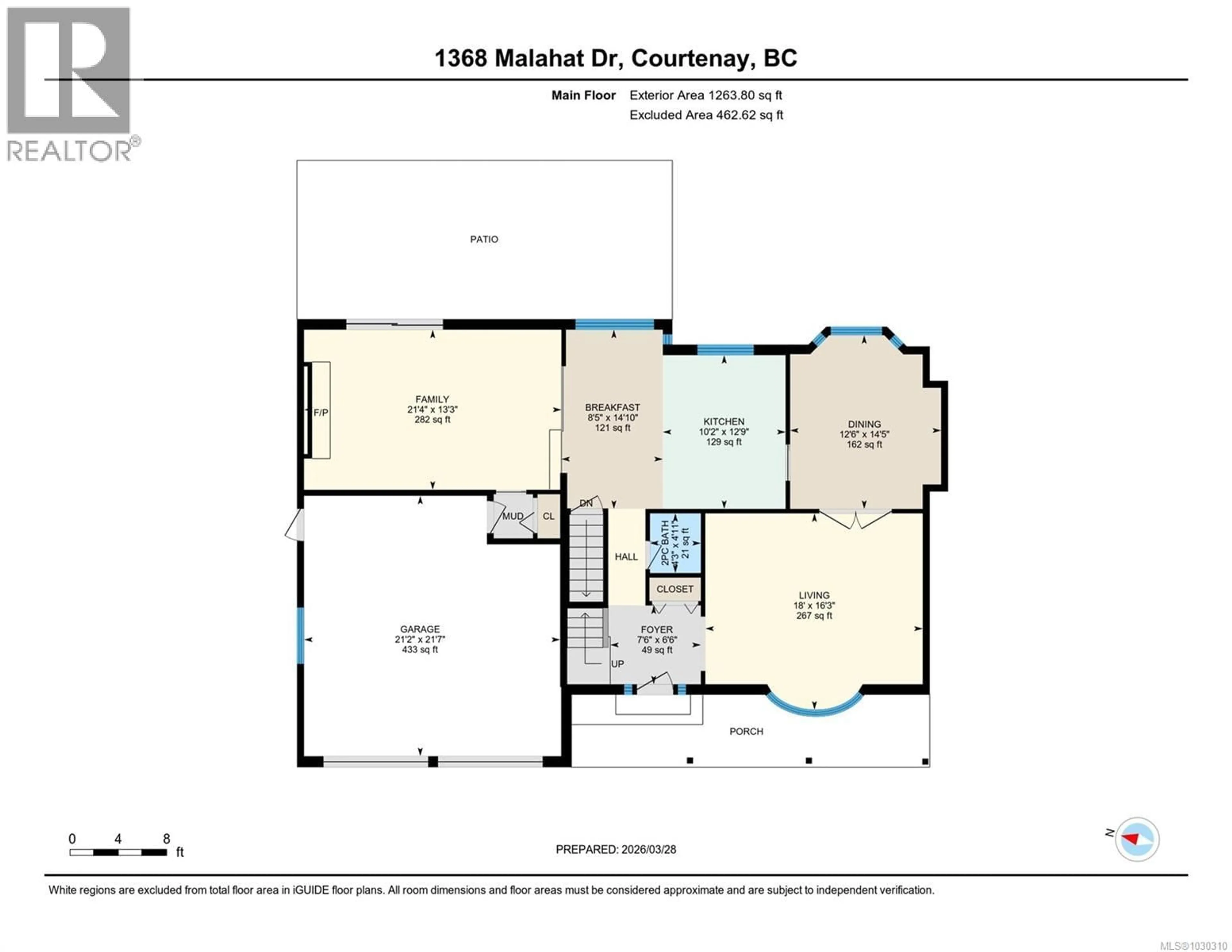 Floor plan for 1368 MALAHAT DRIVE, Courtenay British Columbia V9N8B2
