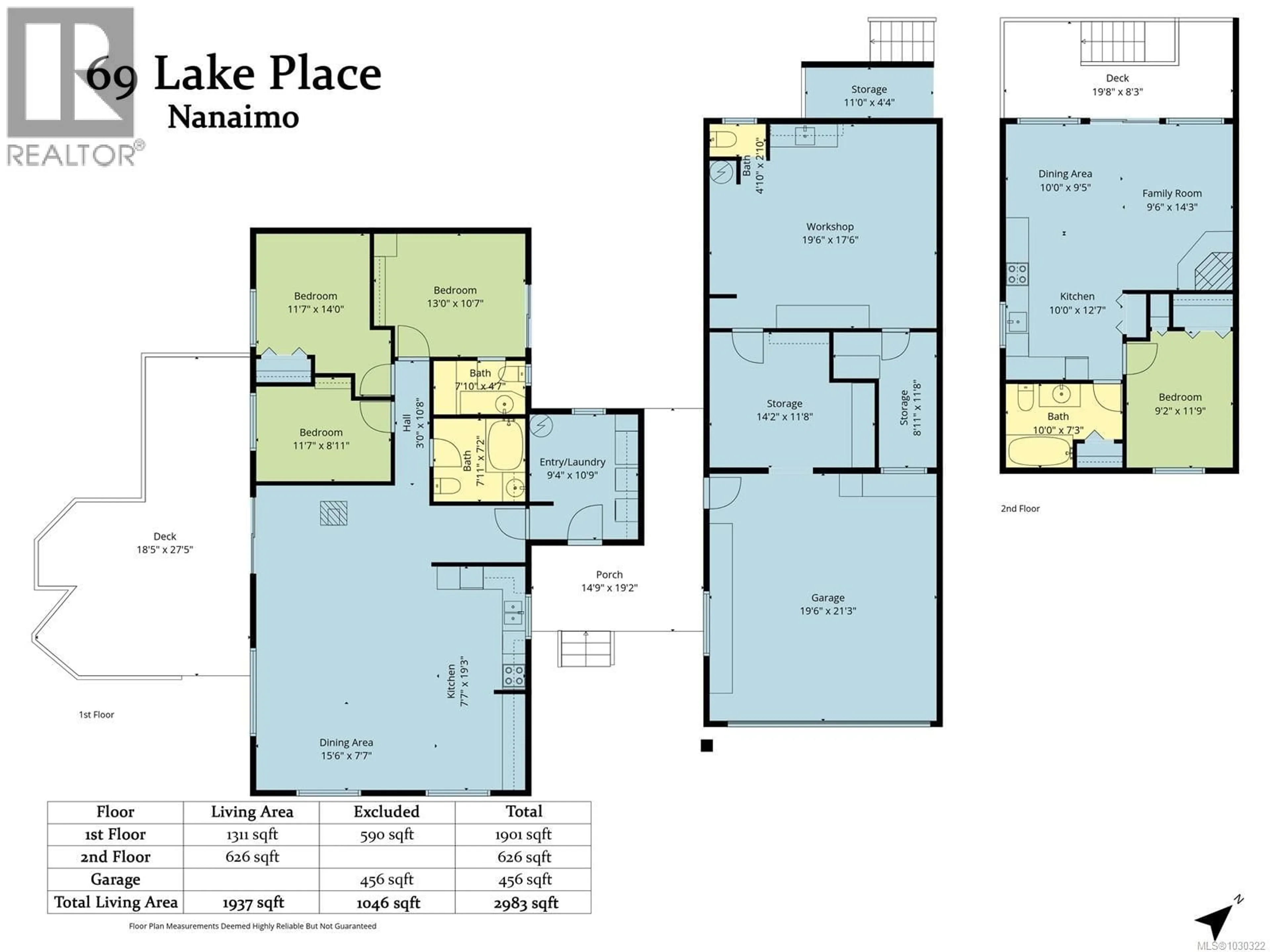 Floor plan for 69 LAKE PLACE, Nanaimo British Columbia V9T5S1