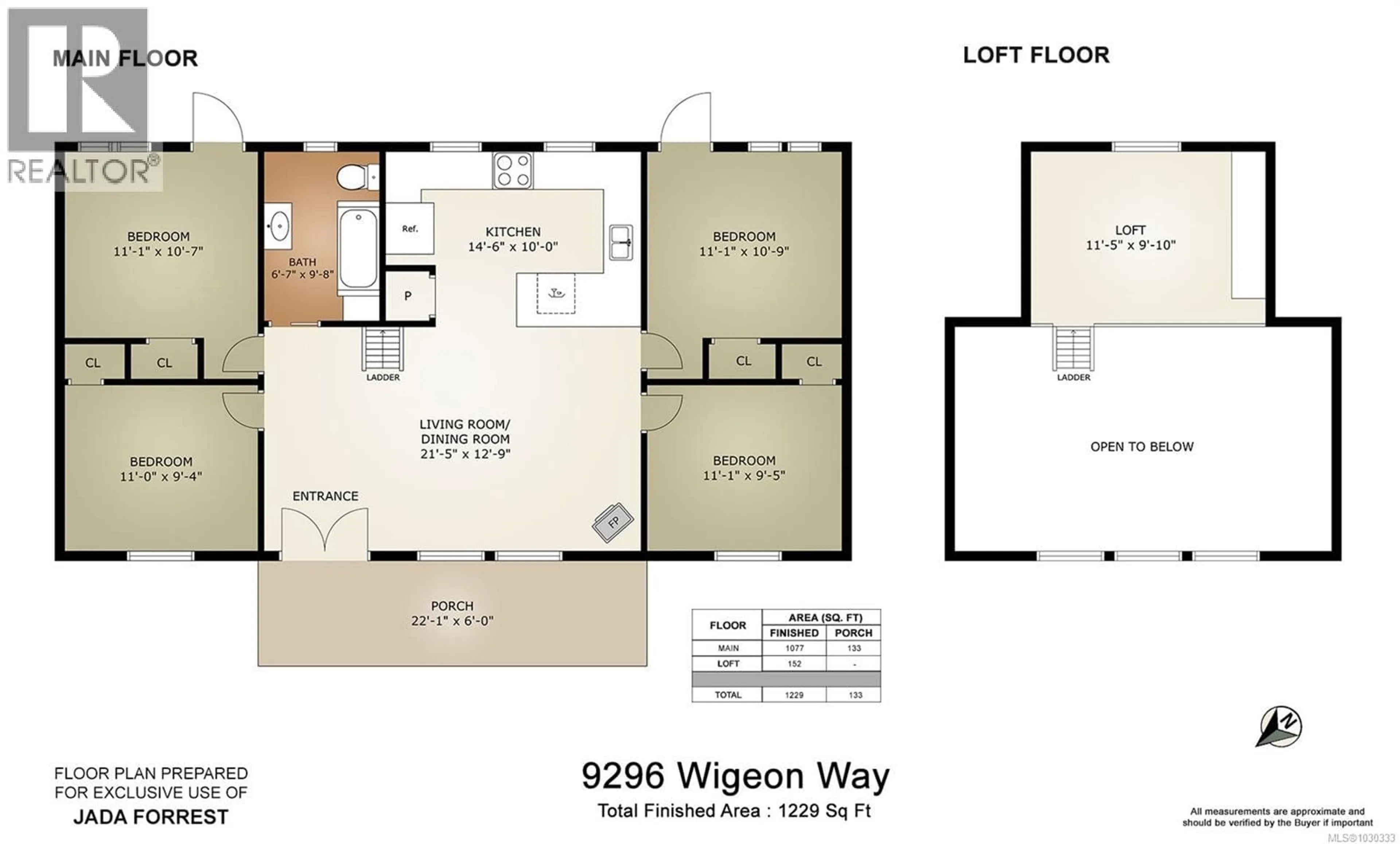 Floor plan for 9296 WIDGEON WAY, Lake Cowichan British Columbia V0R2G0