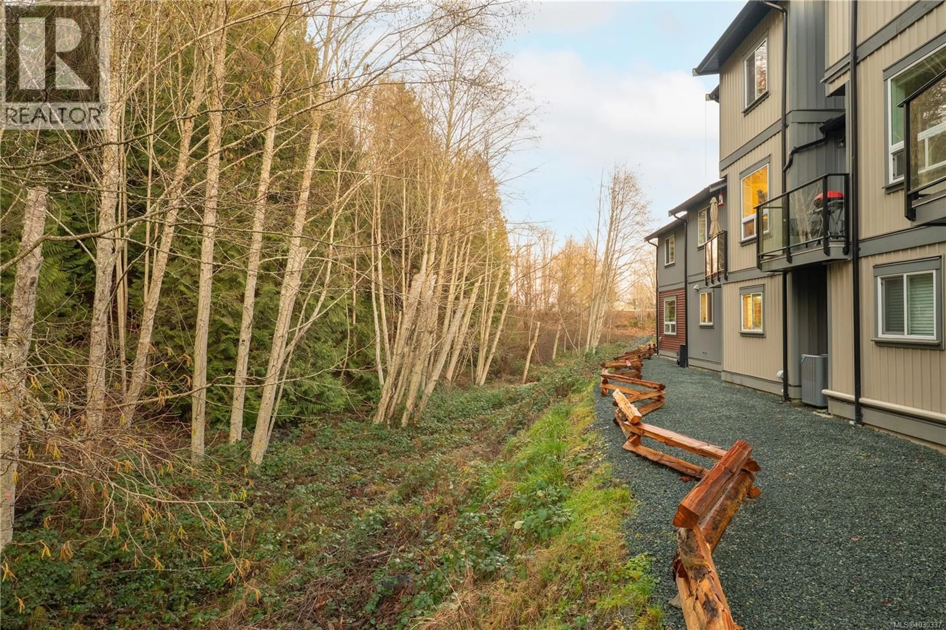 Patio, forest/trees view for 107 - 2899 RIVER ROAD, Chemainus British Columbia V0R1K3