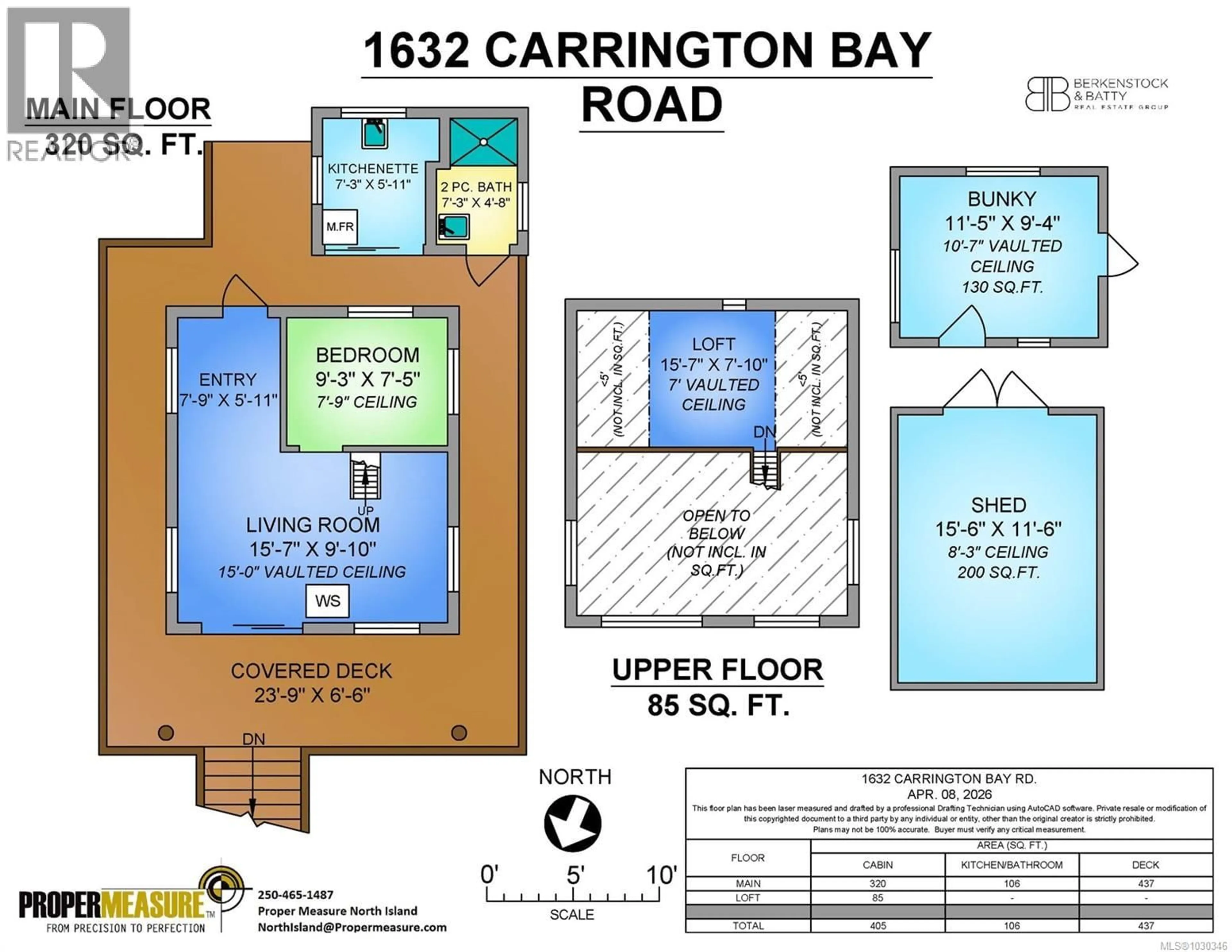 Floor plan for 1632 CARRINGTON BAY ROAD, Cortes Island British Columbia V0P1Z0