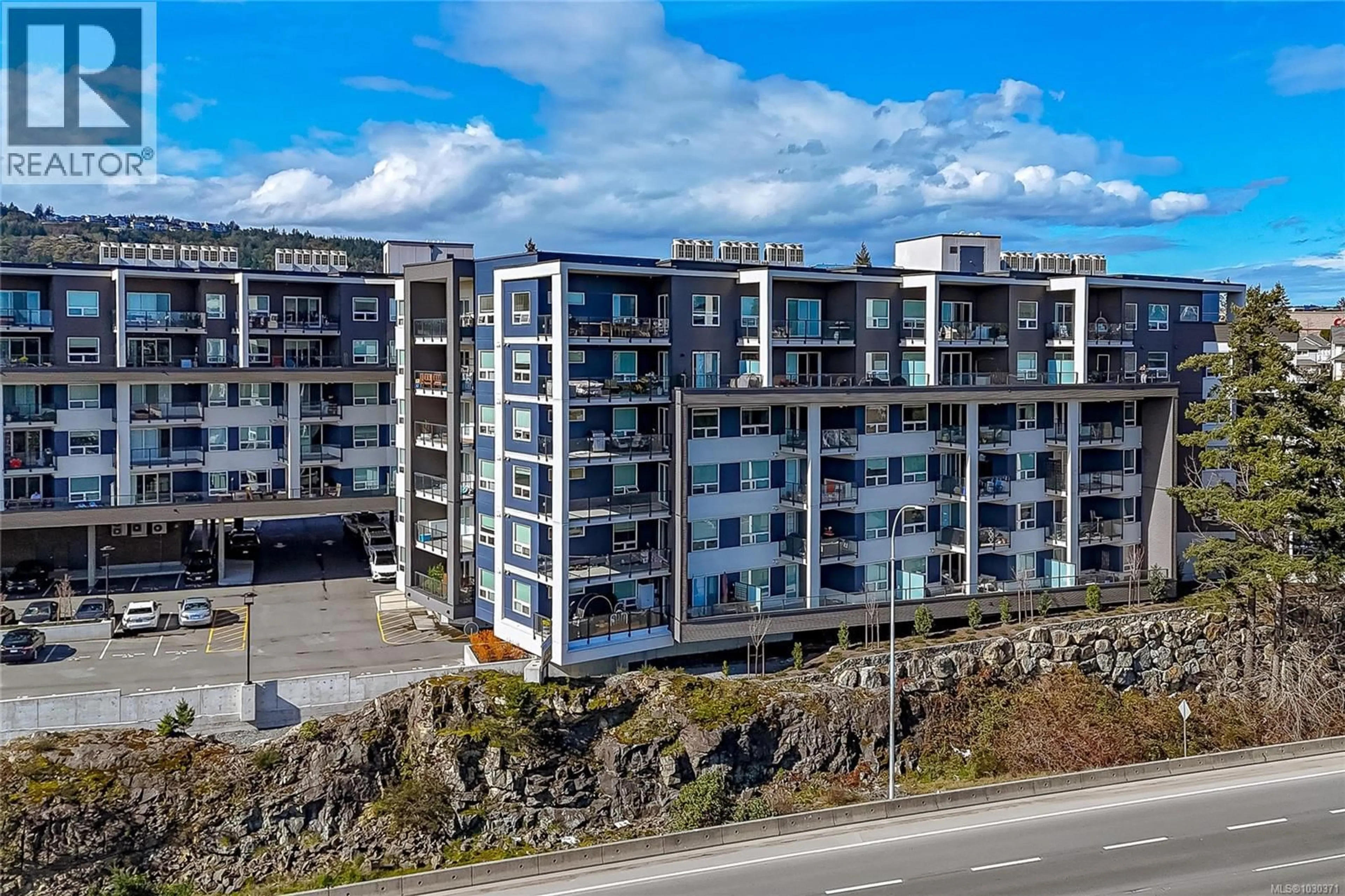 A pic from outside/outdoor area/front of a property/back of a property/a pic from drone, building for 403 - 958 PHAROAH MEWS, Langford British Columbia V9B7A1