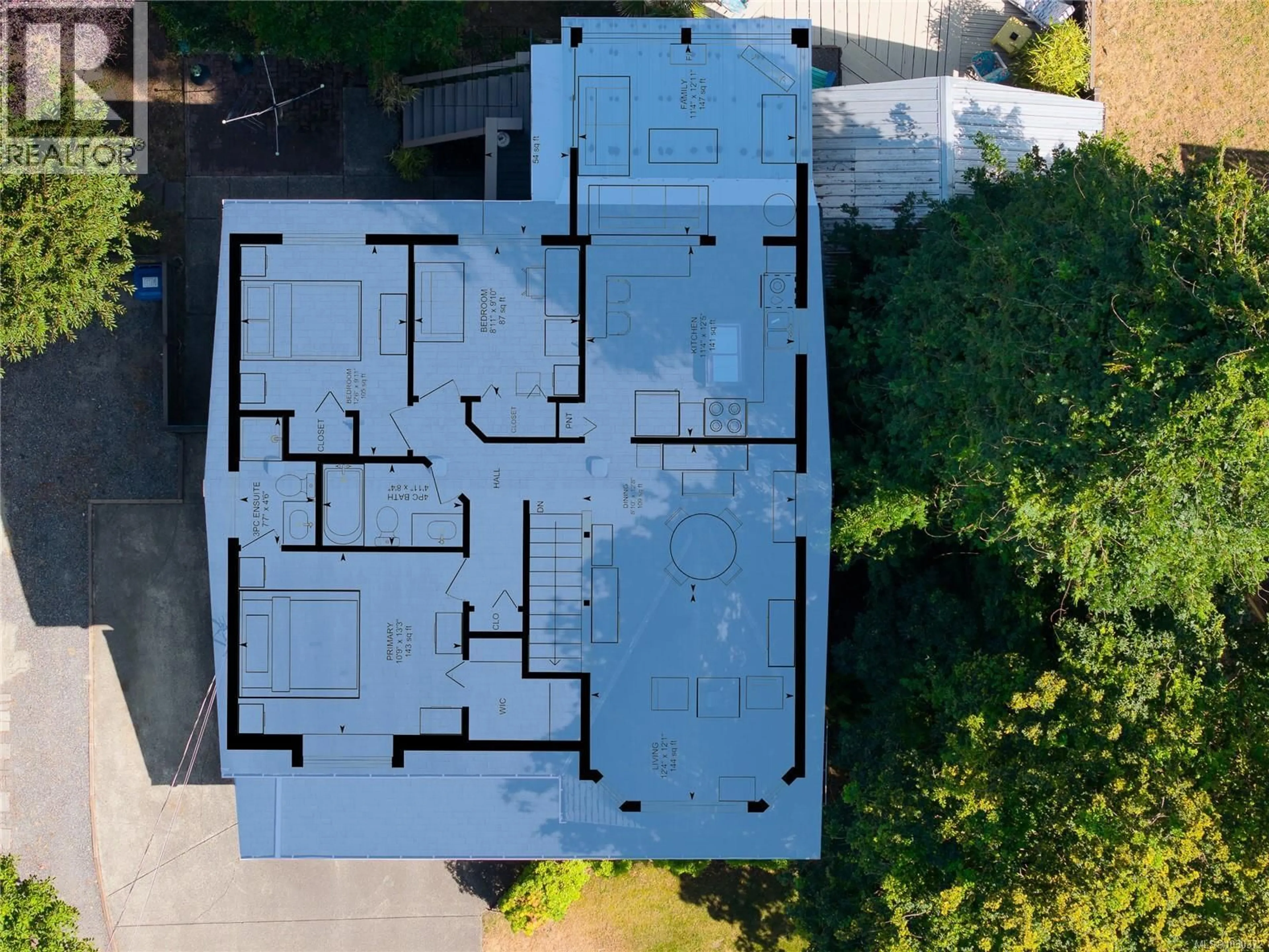 A pic from outside/outdoor area/front of a property/back of a property/a pic from drone, building for 1774 EXTENSION ROAD, Nanaimo British Columbia V9X1C9