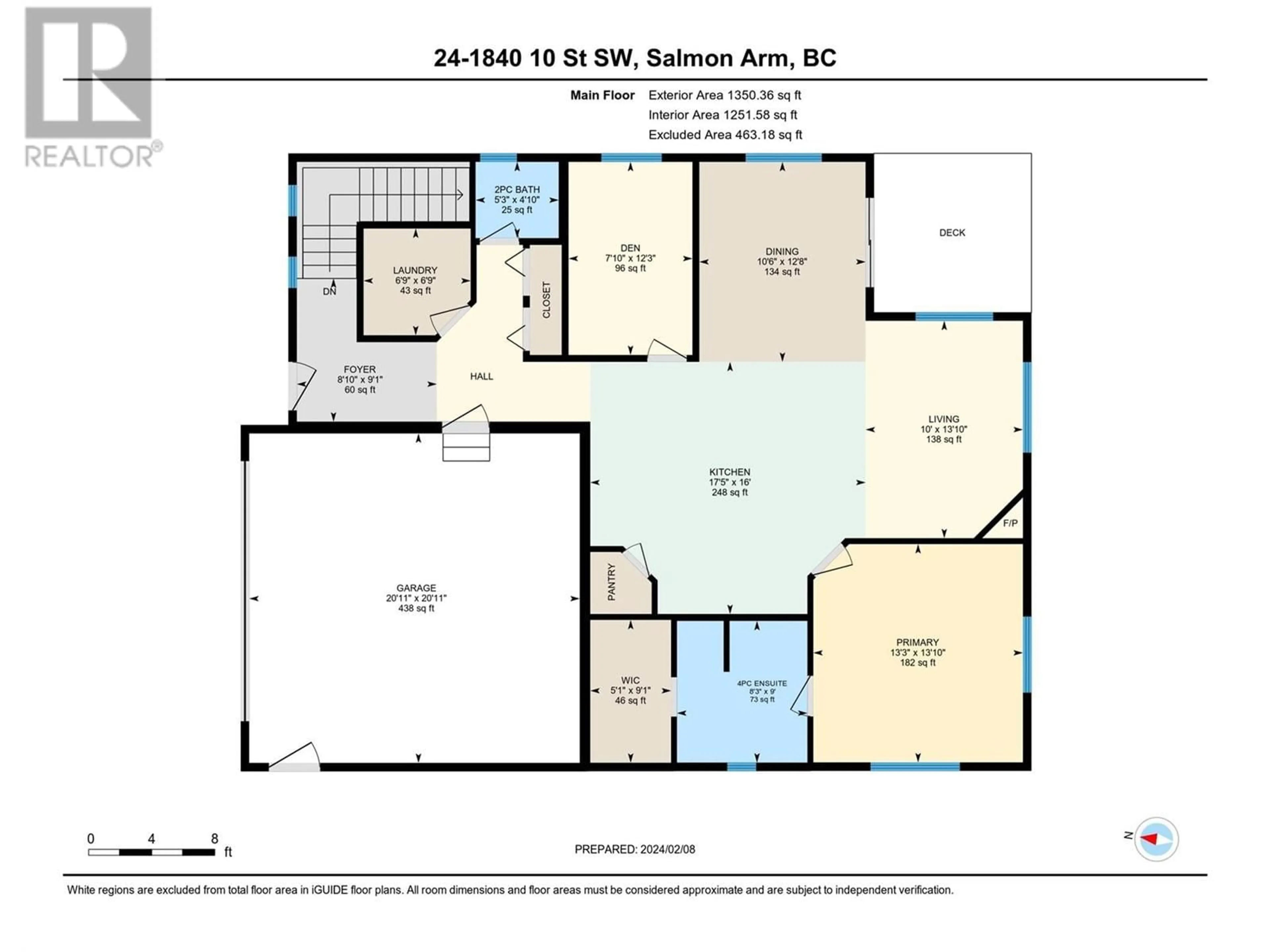 Floor plan for 24 - 1840 10 STREET SOUTHWEST, Salmon Arm British Columbia V1E1Z7