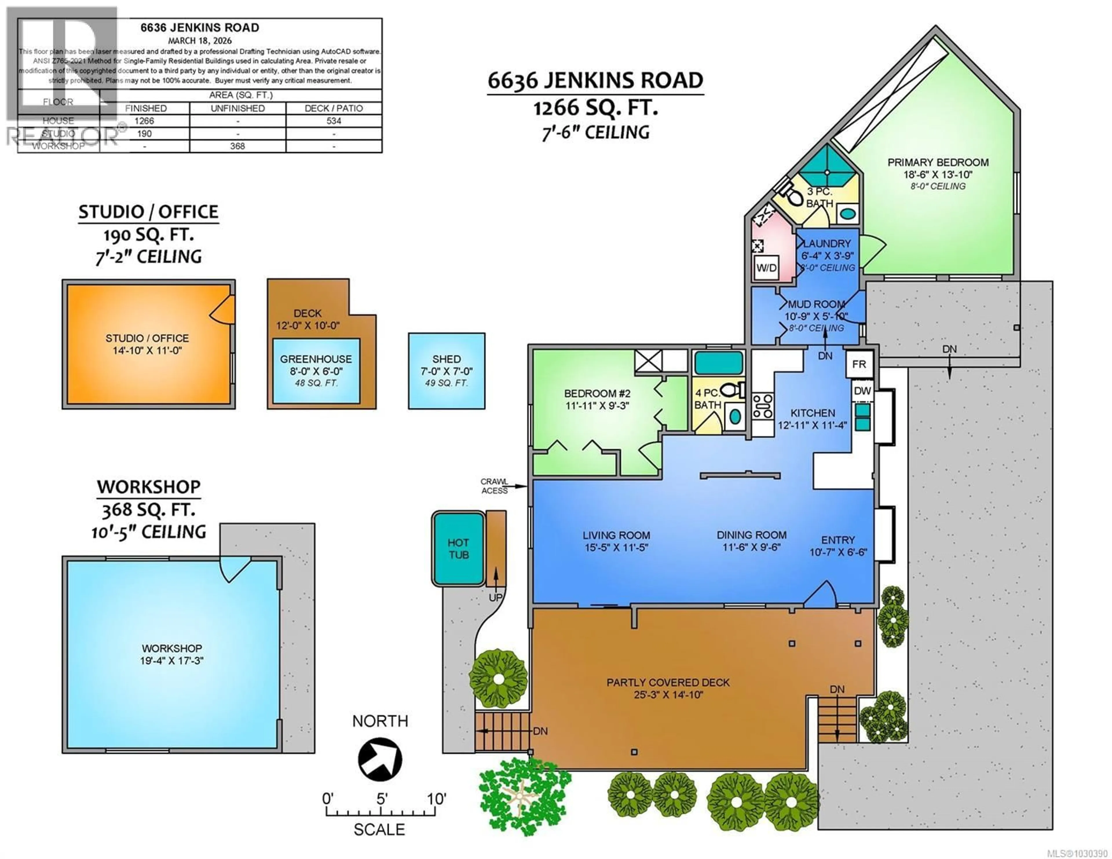 Floor plan for 6636 JENKINS ROAD, Nanaimo British Columbia V9T6G8