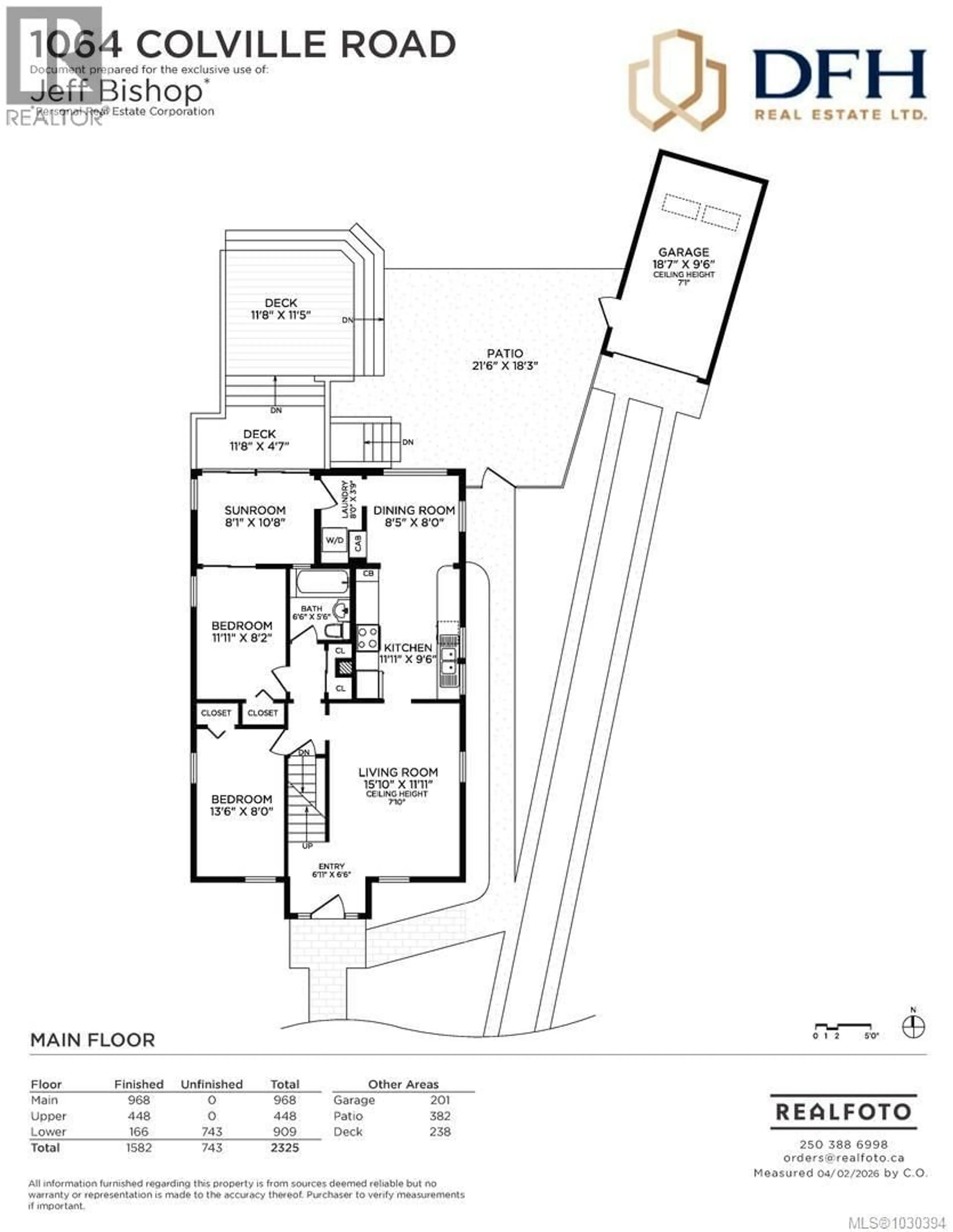 Floor plan for 1064 COLVILLE ROAD, Esquimalt British Columbia V9A4P7
