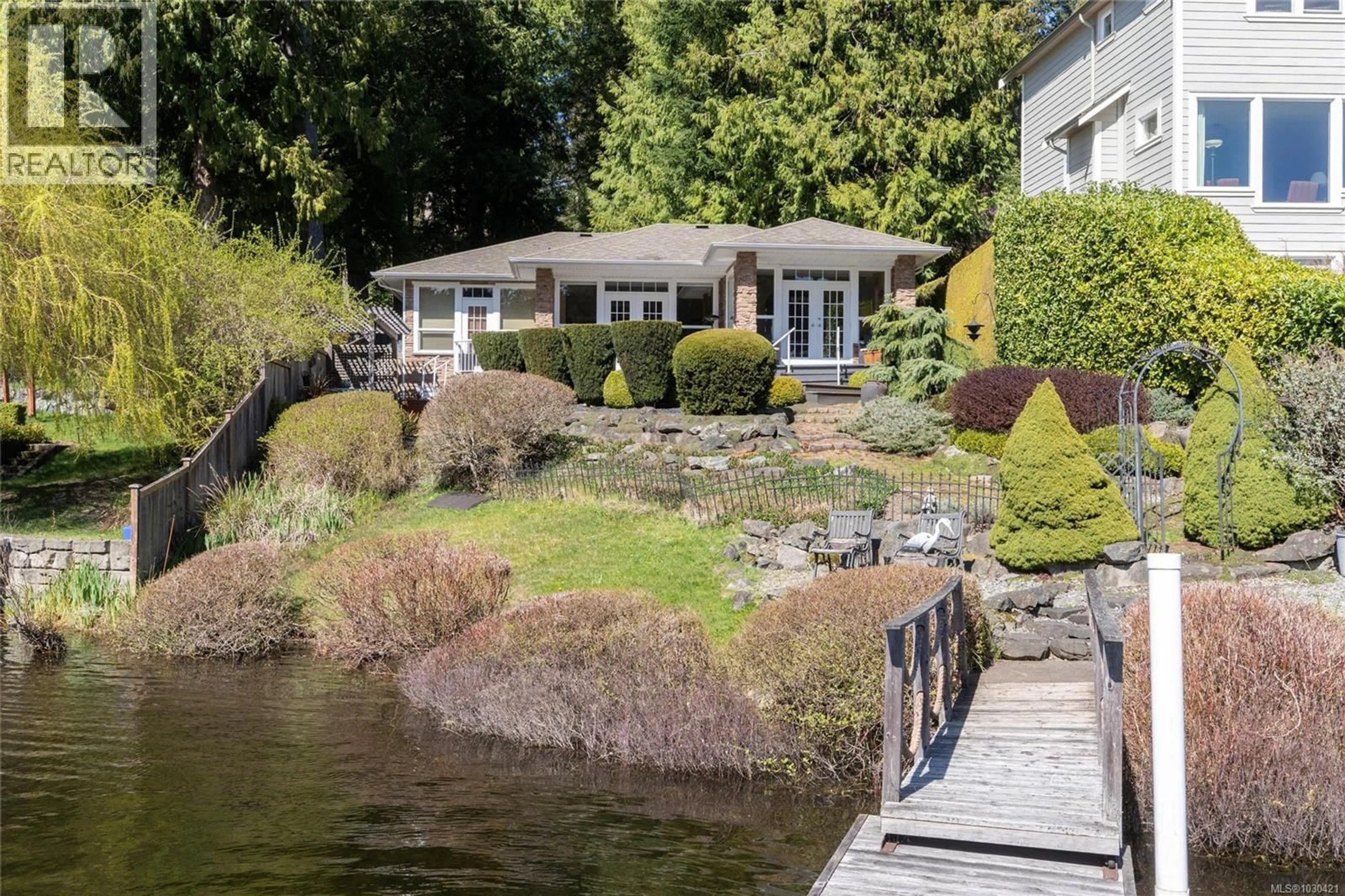 A pic from outside/outdoor area/front of a property/back of a property/a pic from drone, water/lake/river/ocean view for 2308 RENFREW ROAD, Shawnigan Lake British Columbia V8H2E8