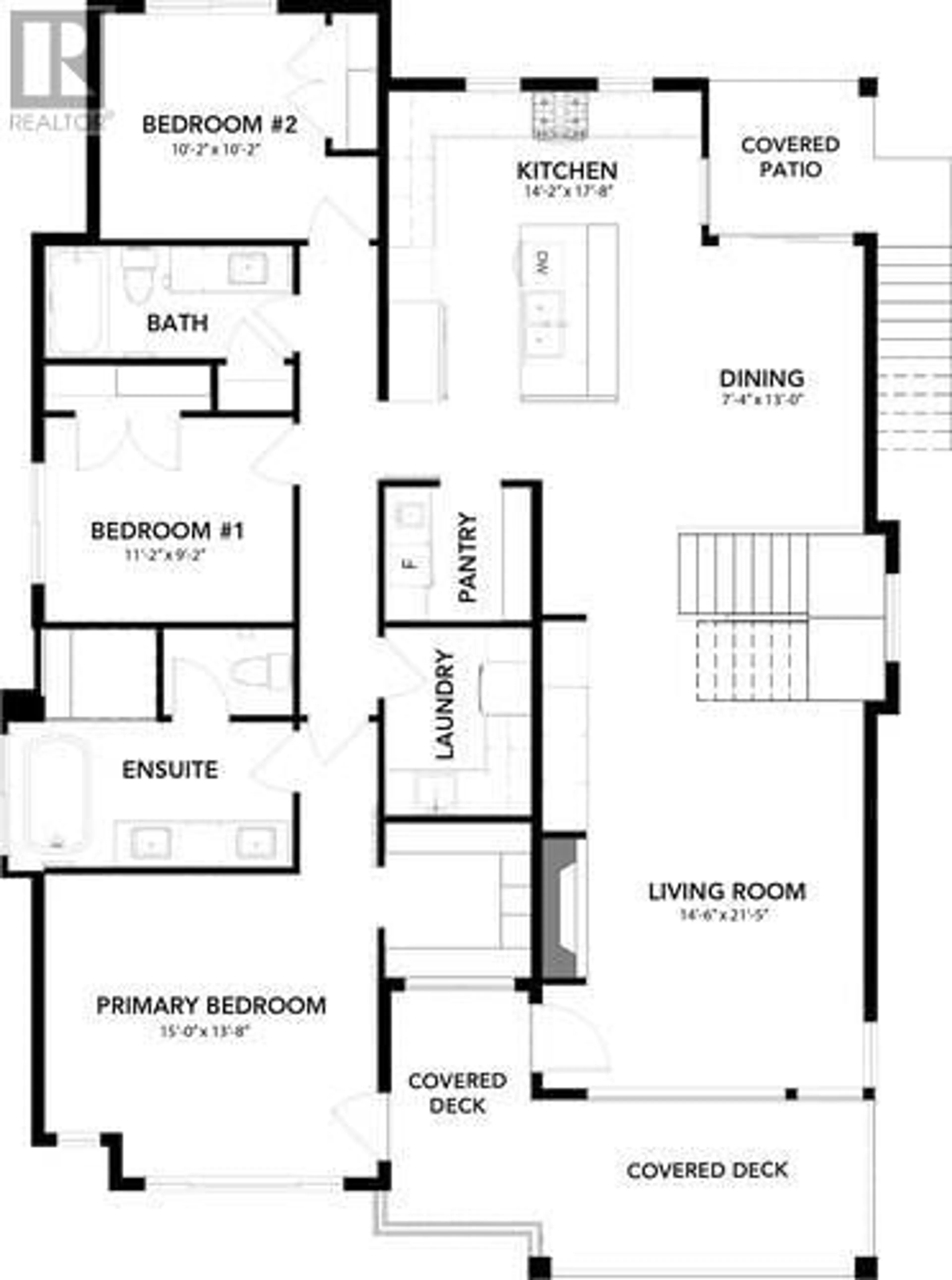 Floor plan for 1165 Lone Pine Drive, Kelowna British Columbia V1P0A5