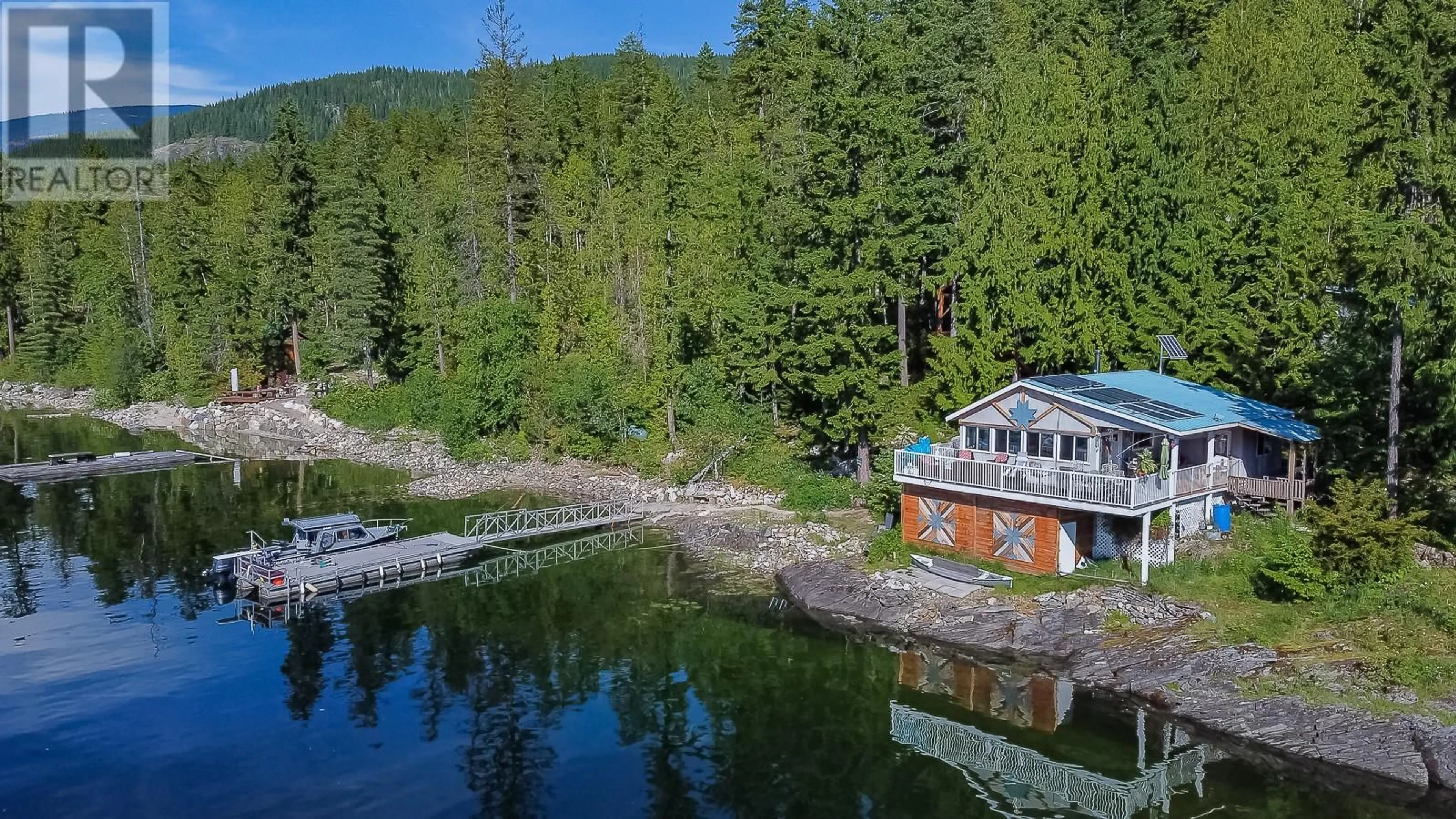A pic from outside/outdoor area/front of a property/back of a property/a pic from drone, water/lake/river/ocean view for Lot 1 PETE MARTIN BAY, Anstey Arm British Columbia V0E2V0