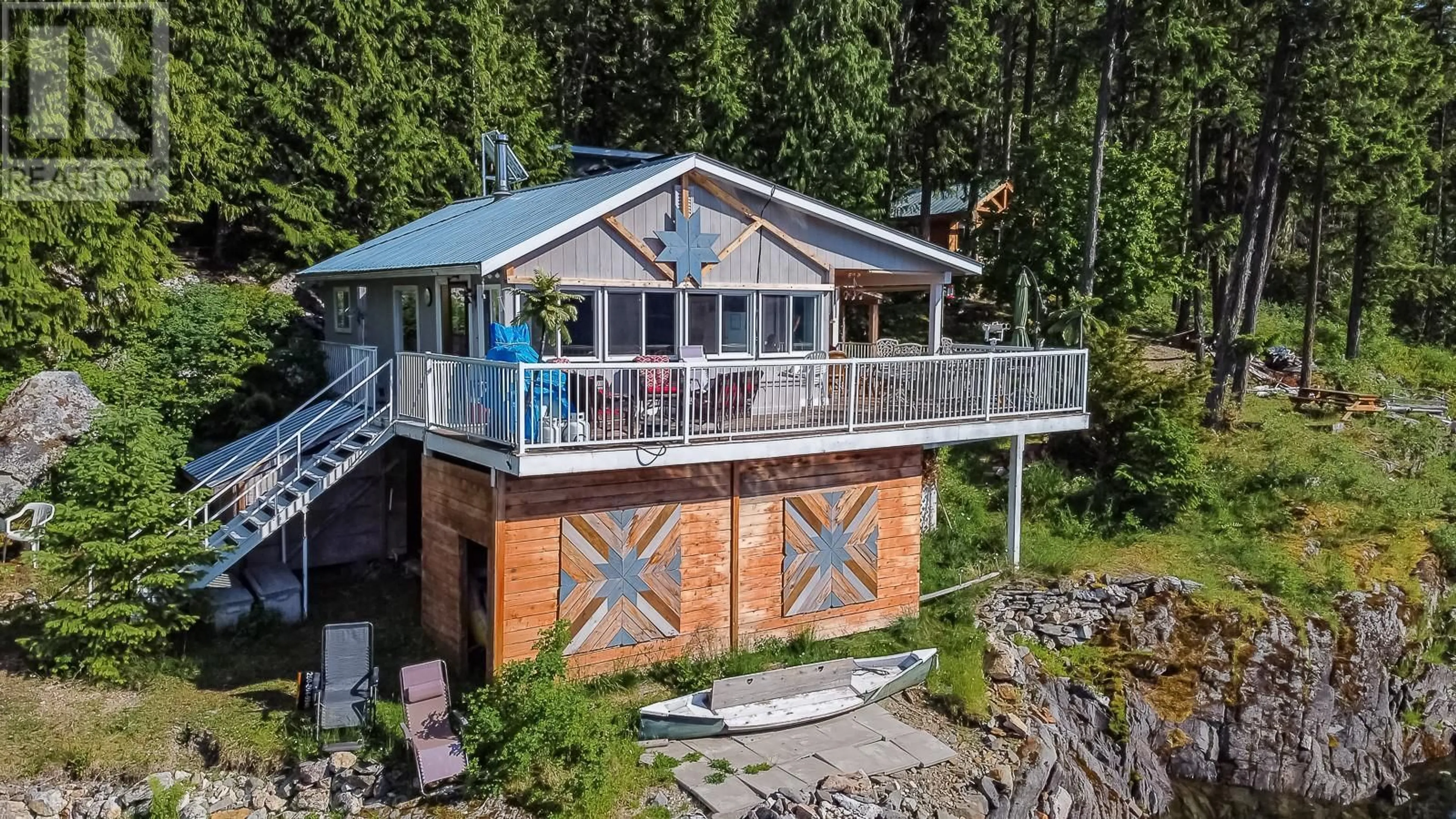 A pic from outside/outdoor area/front of a property/back of a property/a pic from drone, water/lake/river/ocean view for Lot 1 PETE MARTIN BAY, Anstey Arm British Columbia V0E2V0