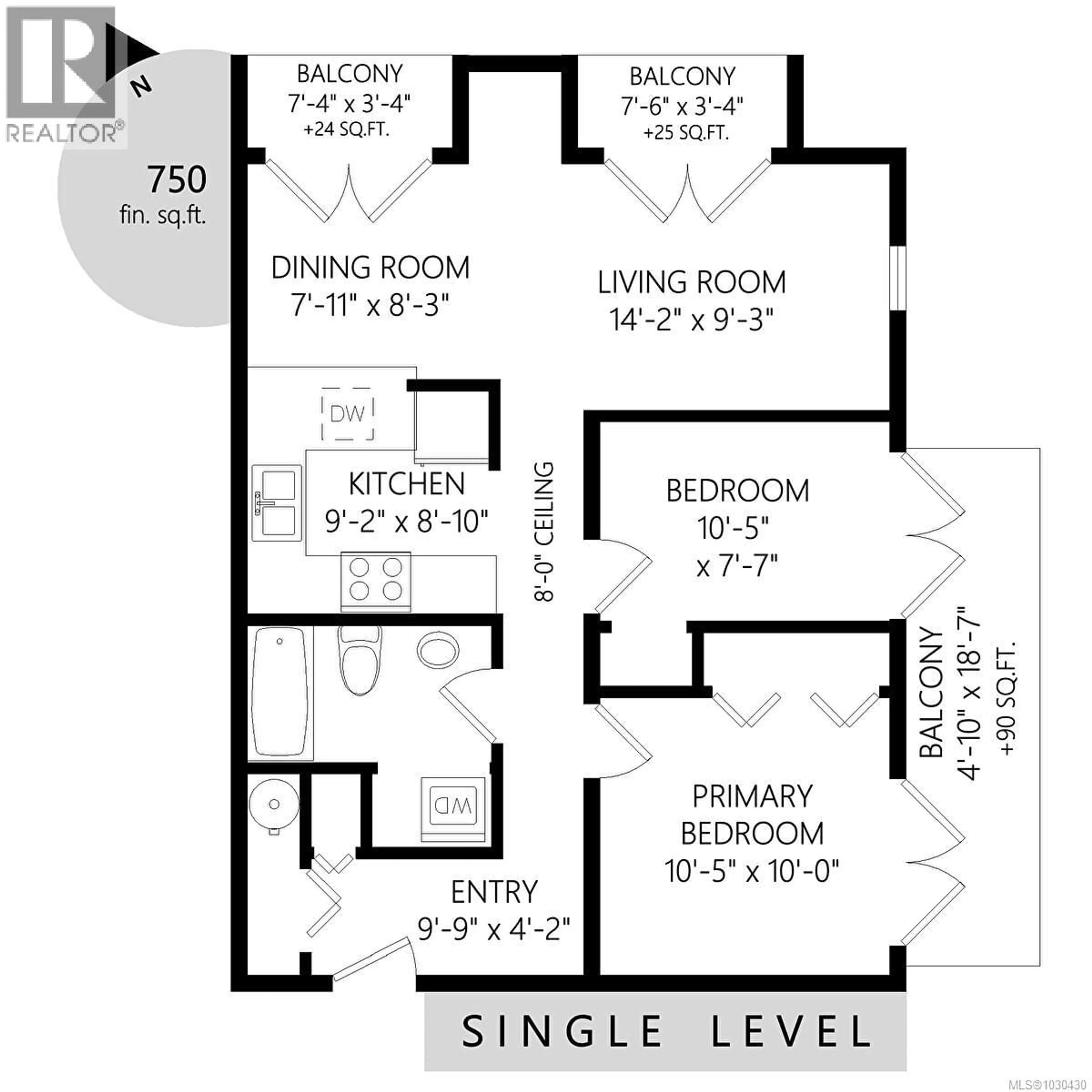 Floor plan for 402 - 645 SELBY STREET, Nanaimo British Columbia V9R2S2