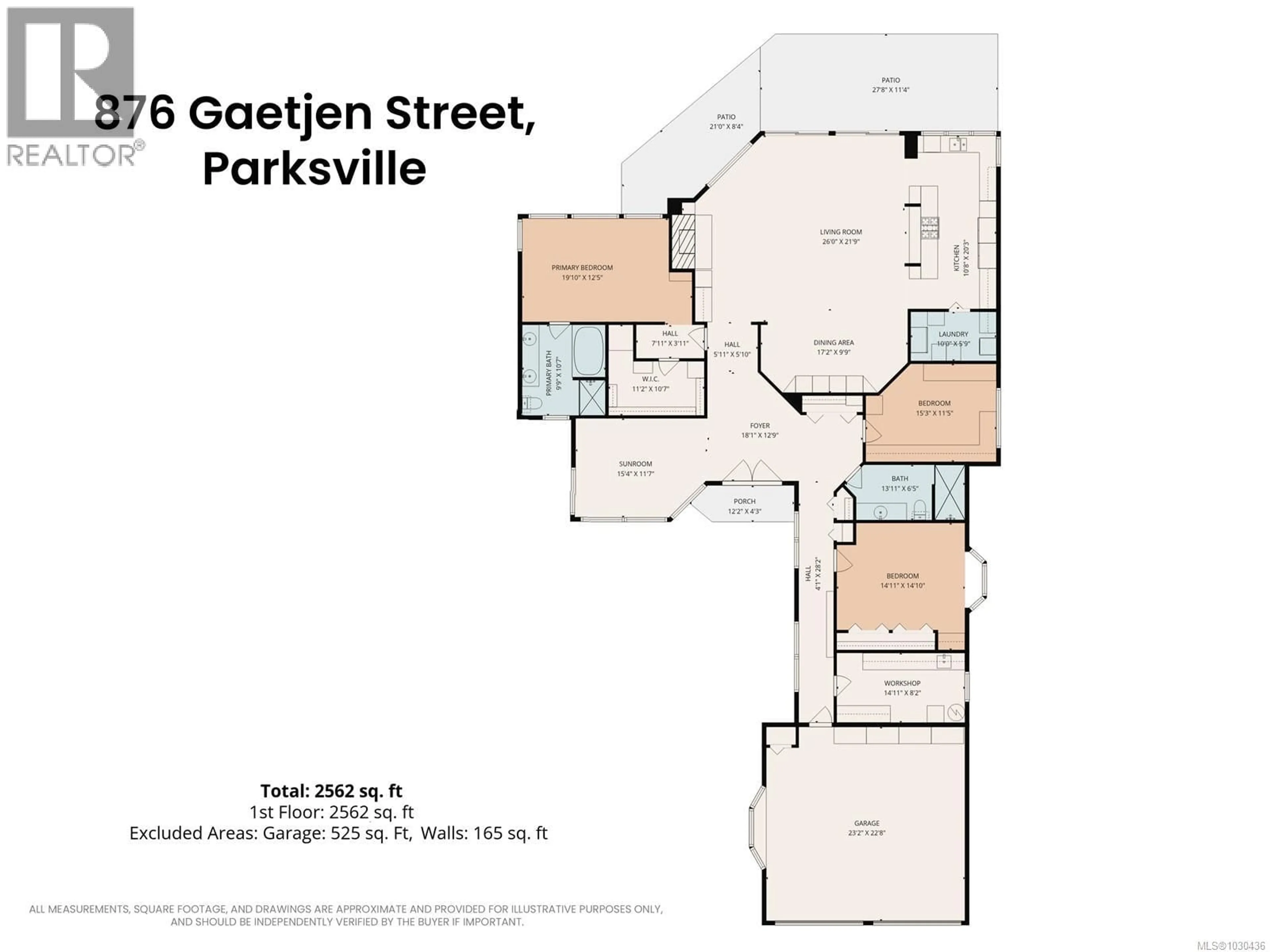 Floor plan for 876 GAETJEN STREET, Parksville British Columbia V9P1A6